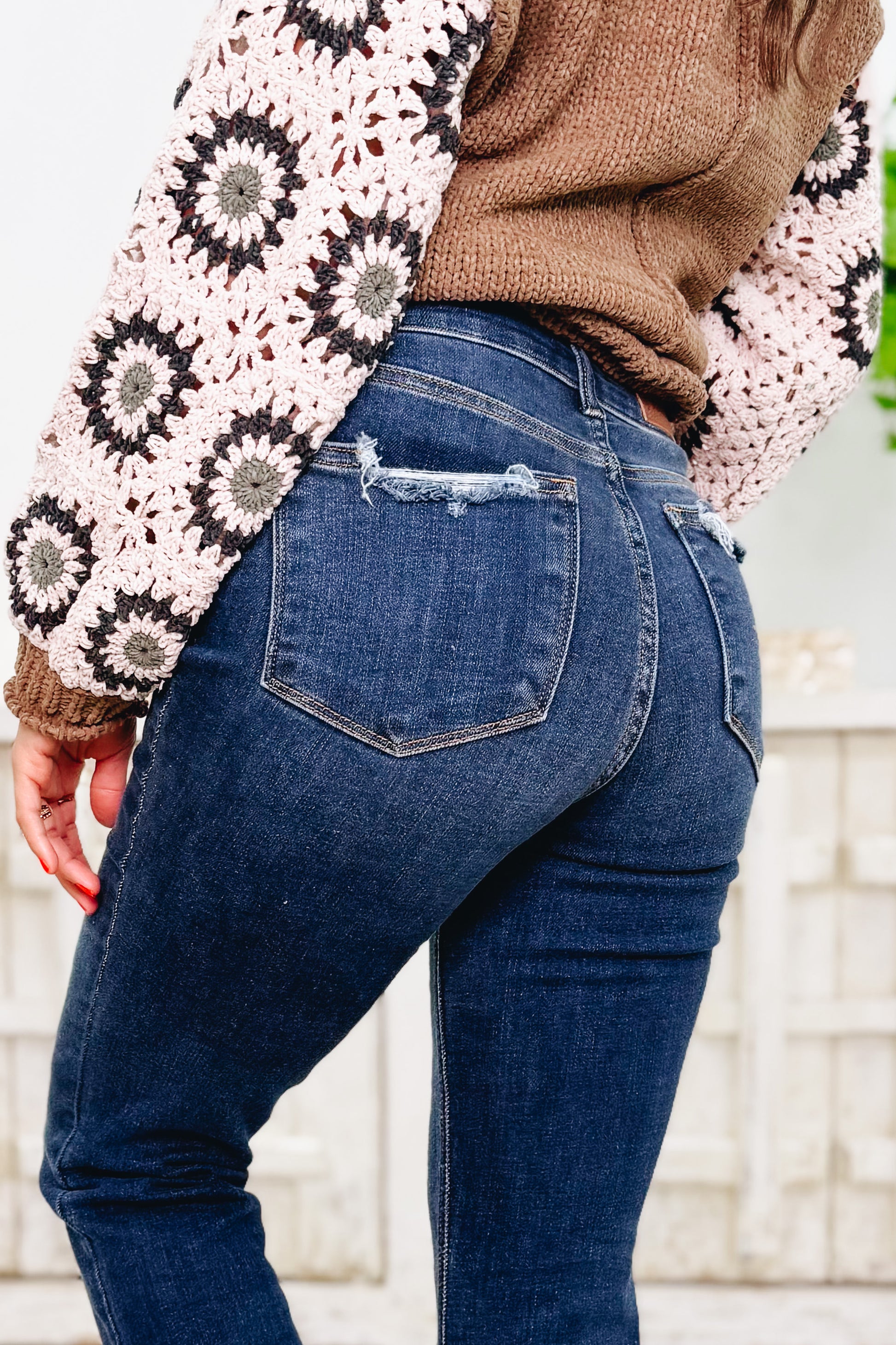 Slay Girl By Judy Blue - Vintage Frayed Hem Bootcut Jeans