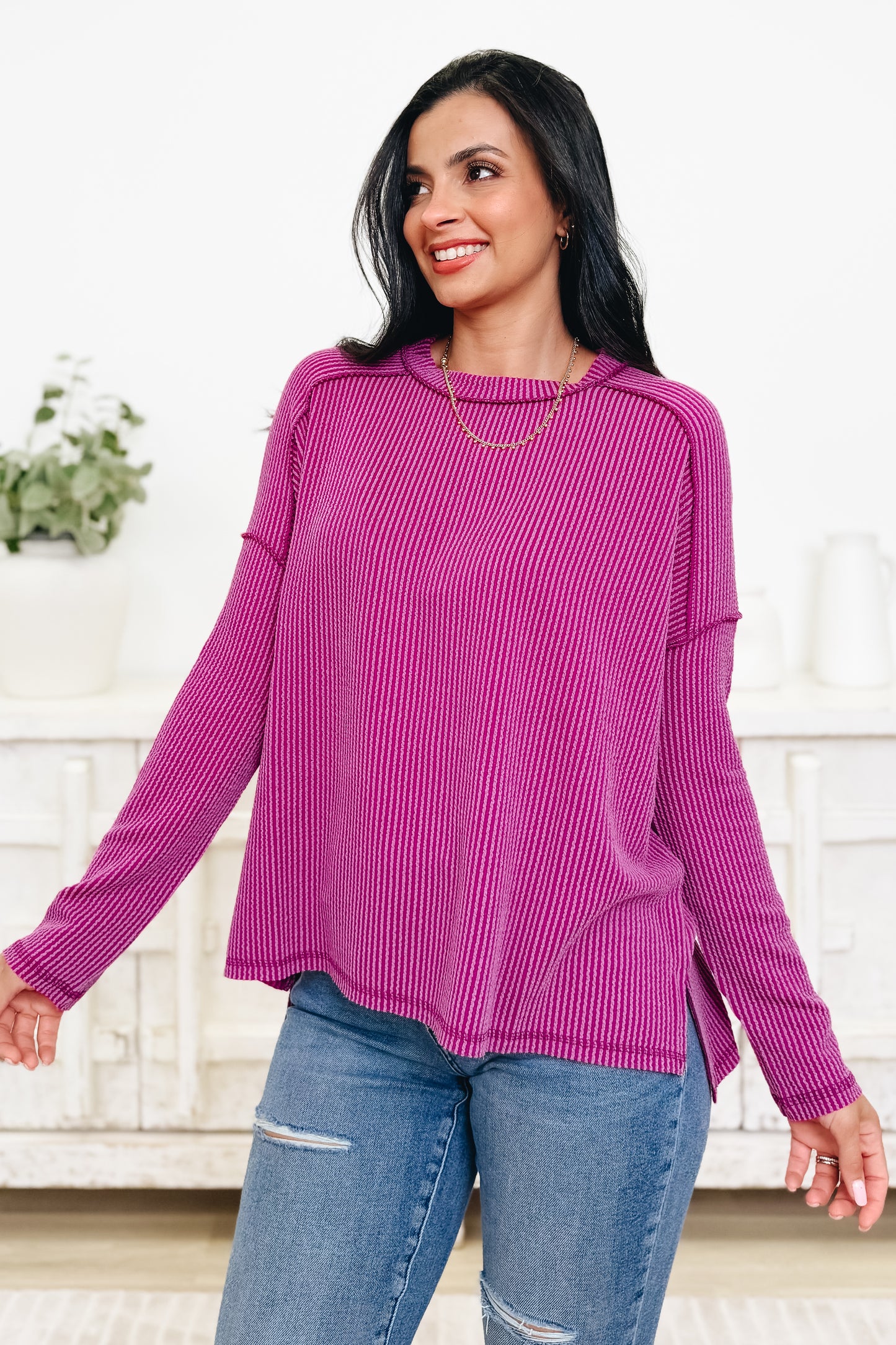 Coffee Run Ribbed Top - 10 Colors!