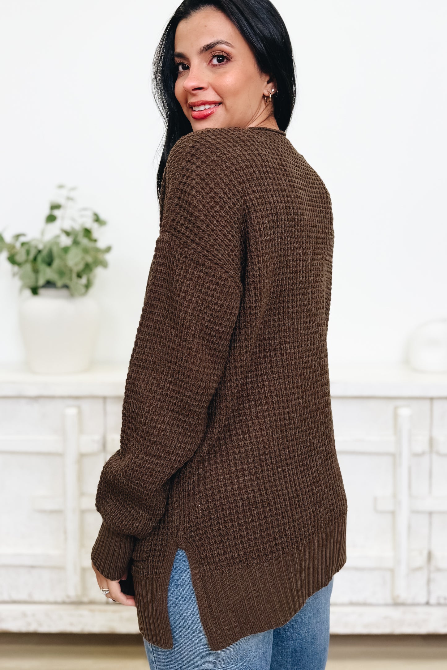 Easy Breezy Waffle Knit Sweater Cardigan - 6 Colors!