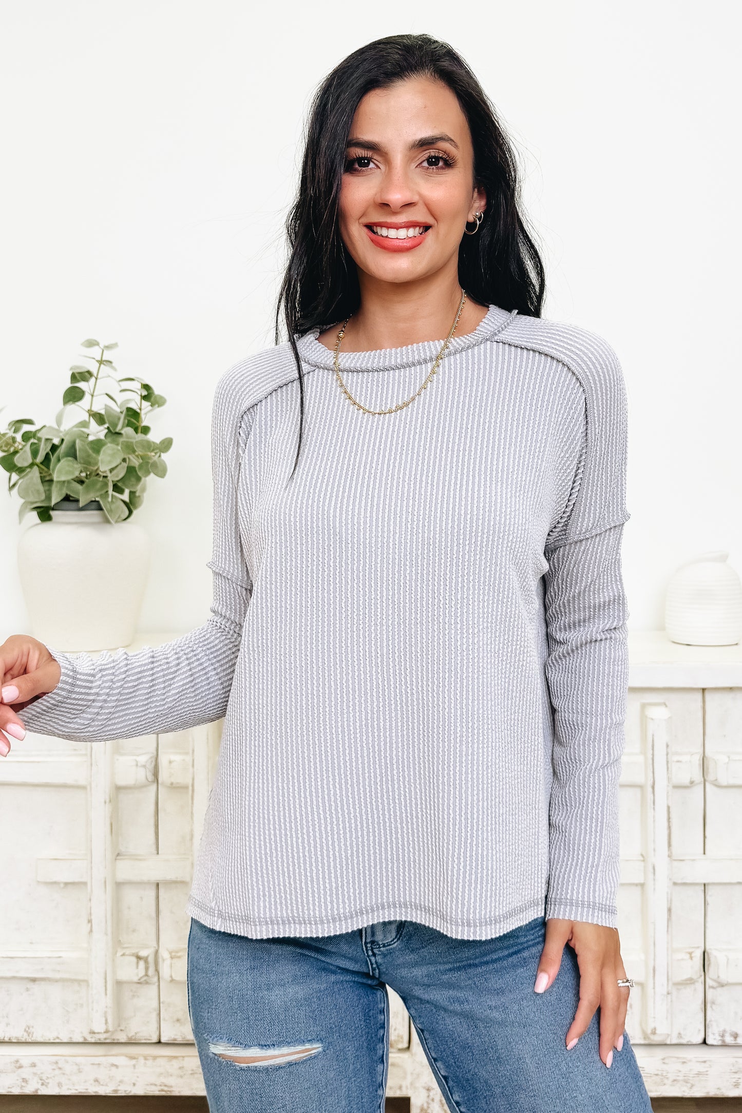 Coffee Run Ribbed Top - 10 Colors!