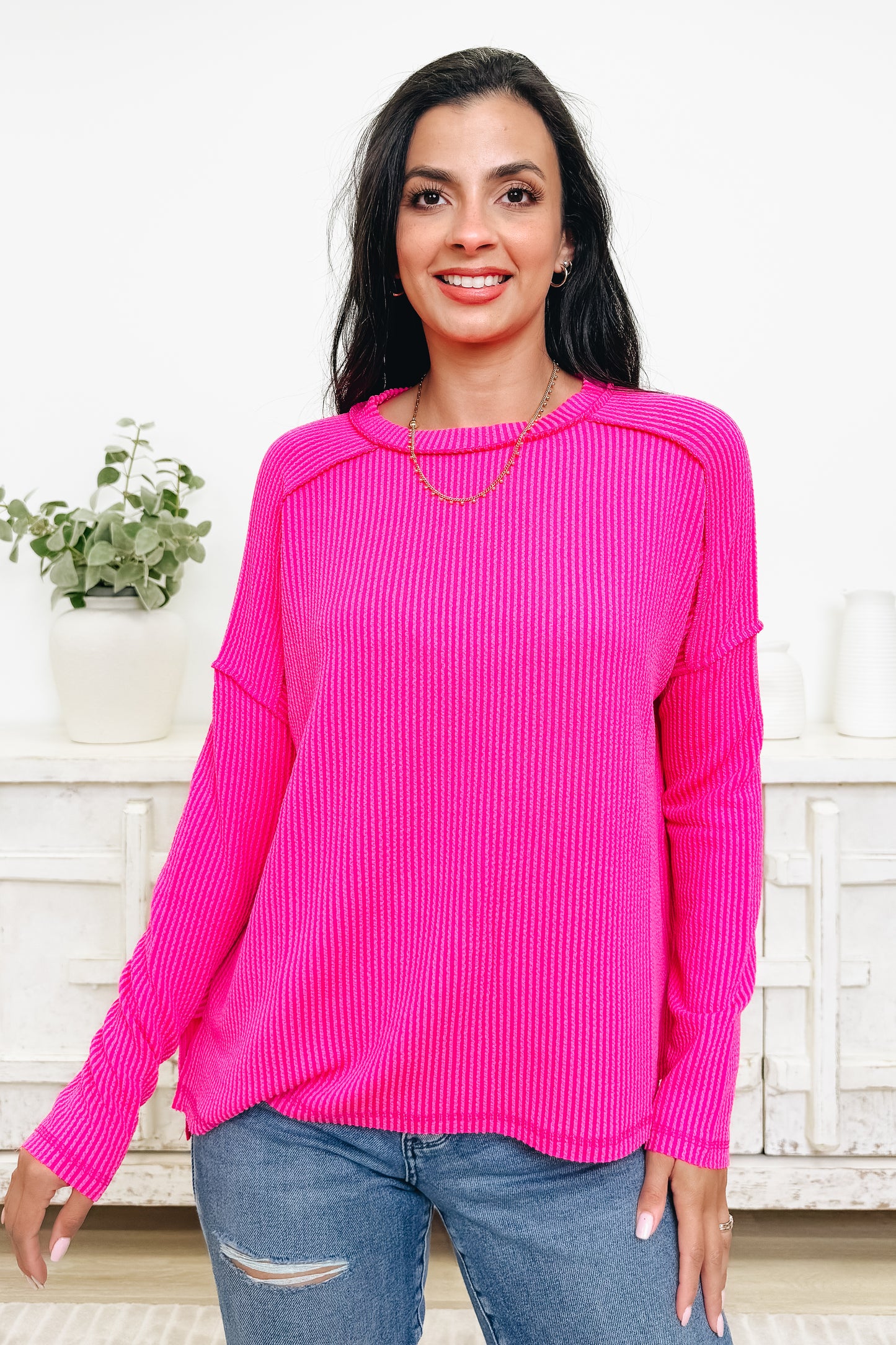 Coffee Run Ribbed Top - 10 Colors!
