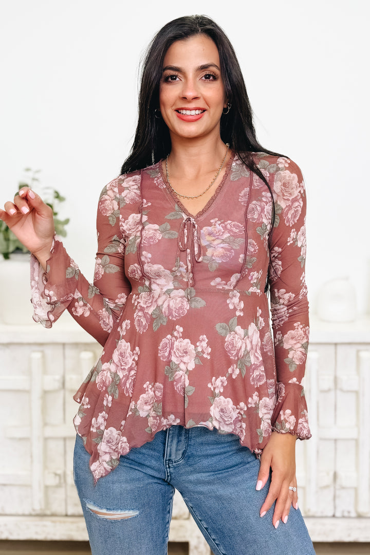 Go With The Flow Floral Top - 2 Colors!