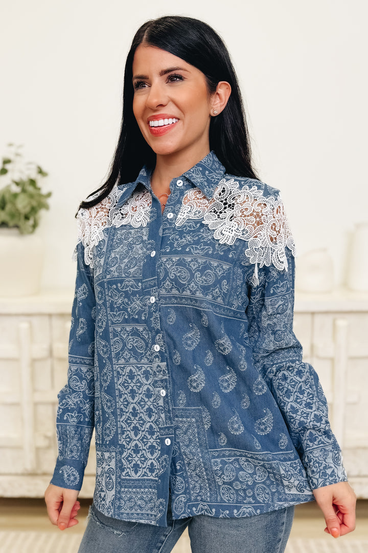 As You See It Button Down Top