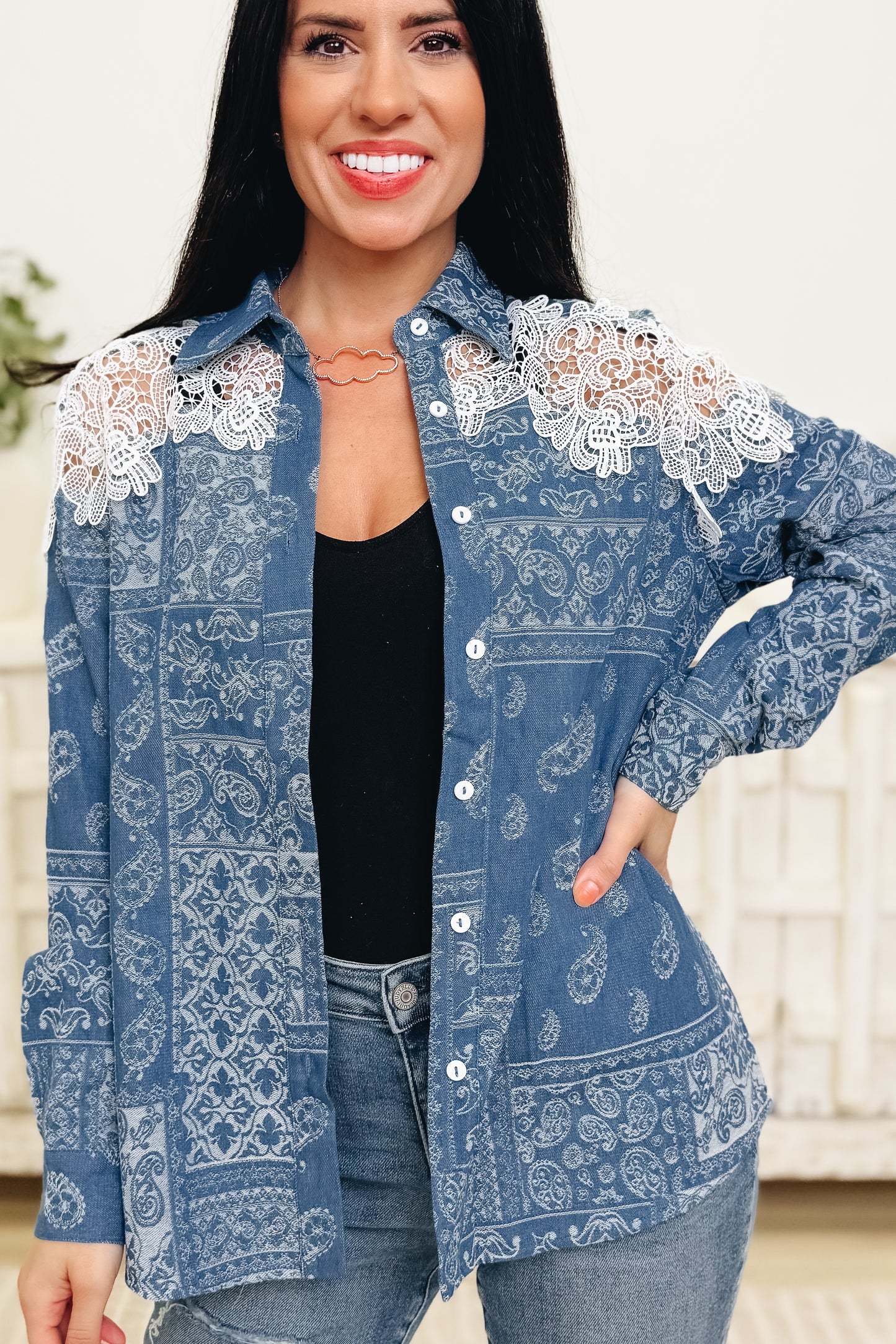 As You See It Button Down Top