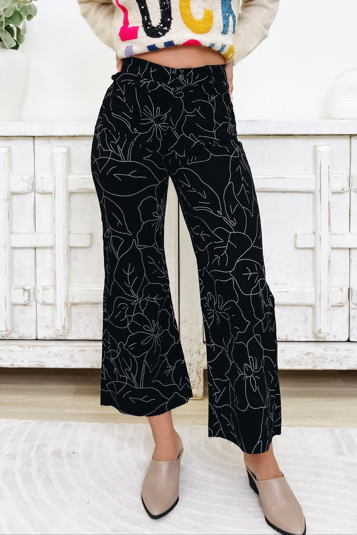 Floral Settings Pants - 2 Colors!