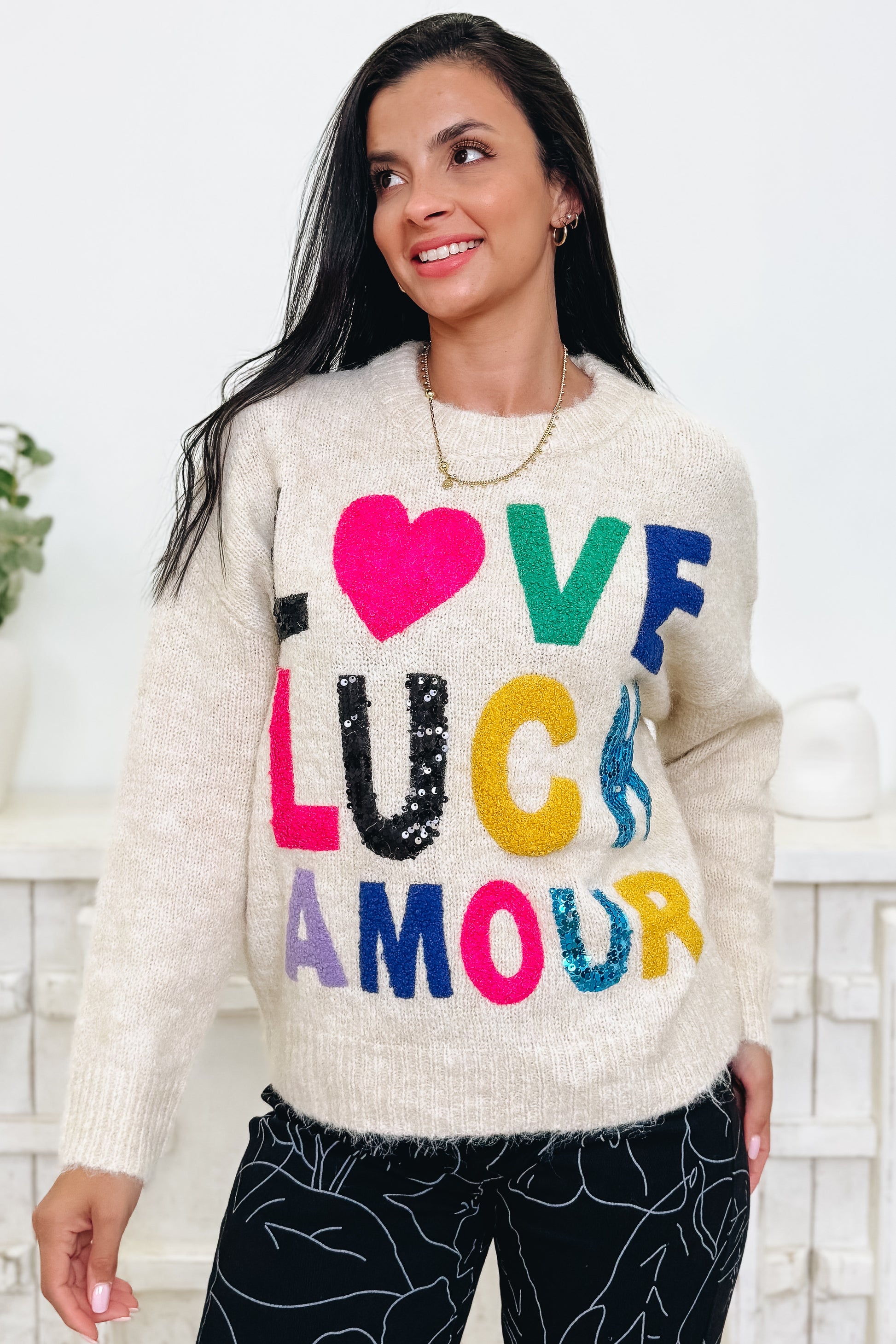 Love Luck Amour Sweater