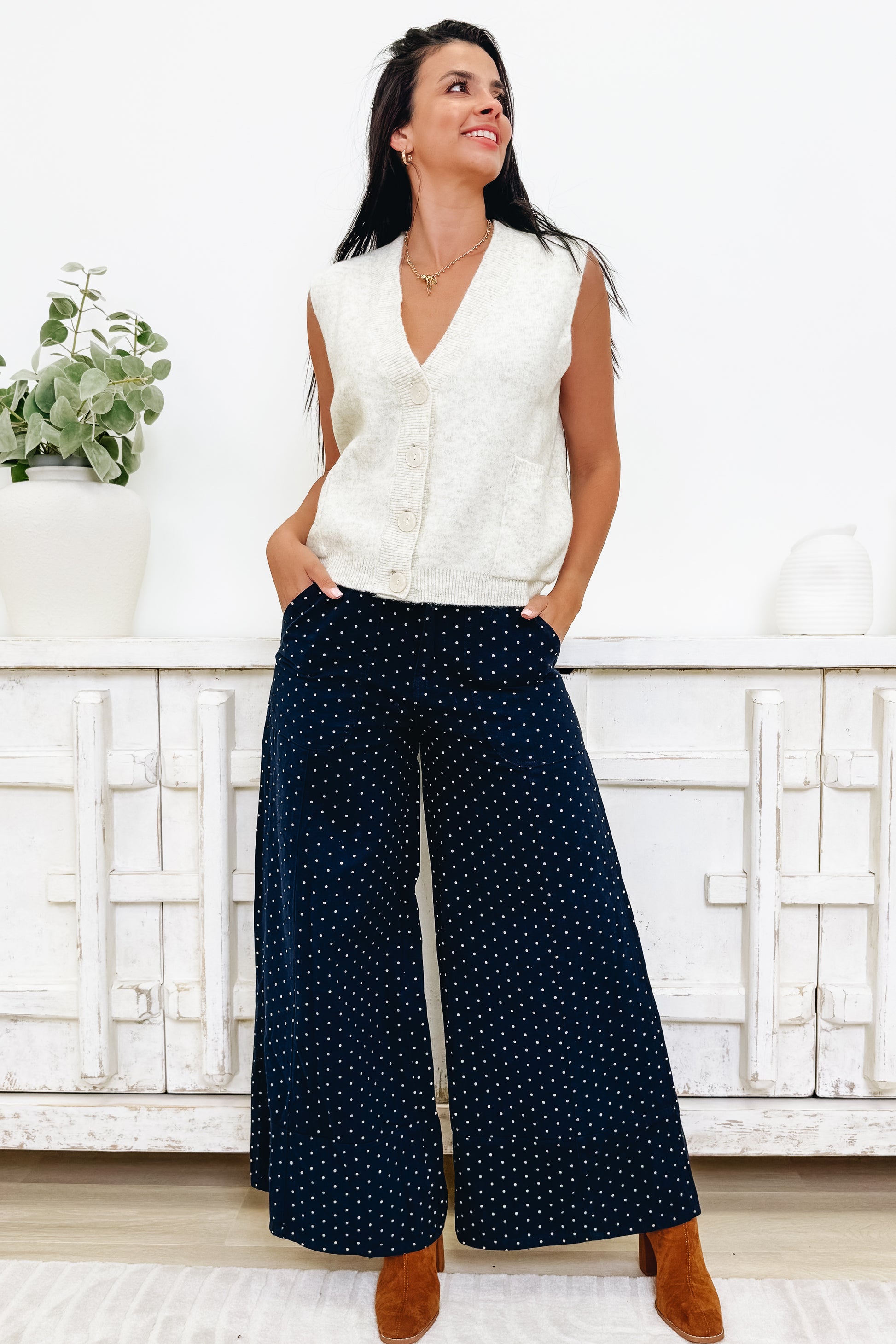 Dot & Dash Ruffle Lace Pants - 2 Colors!