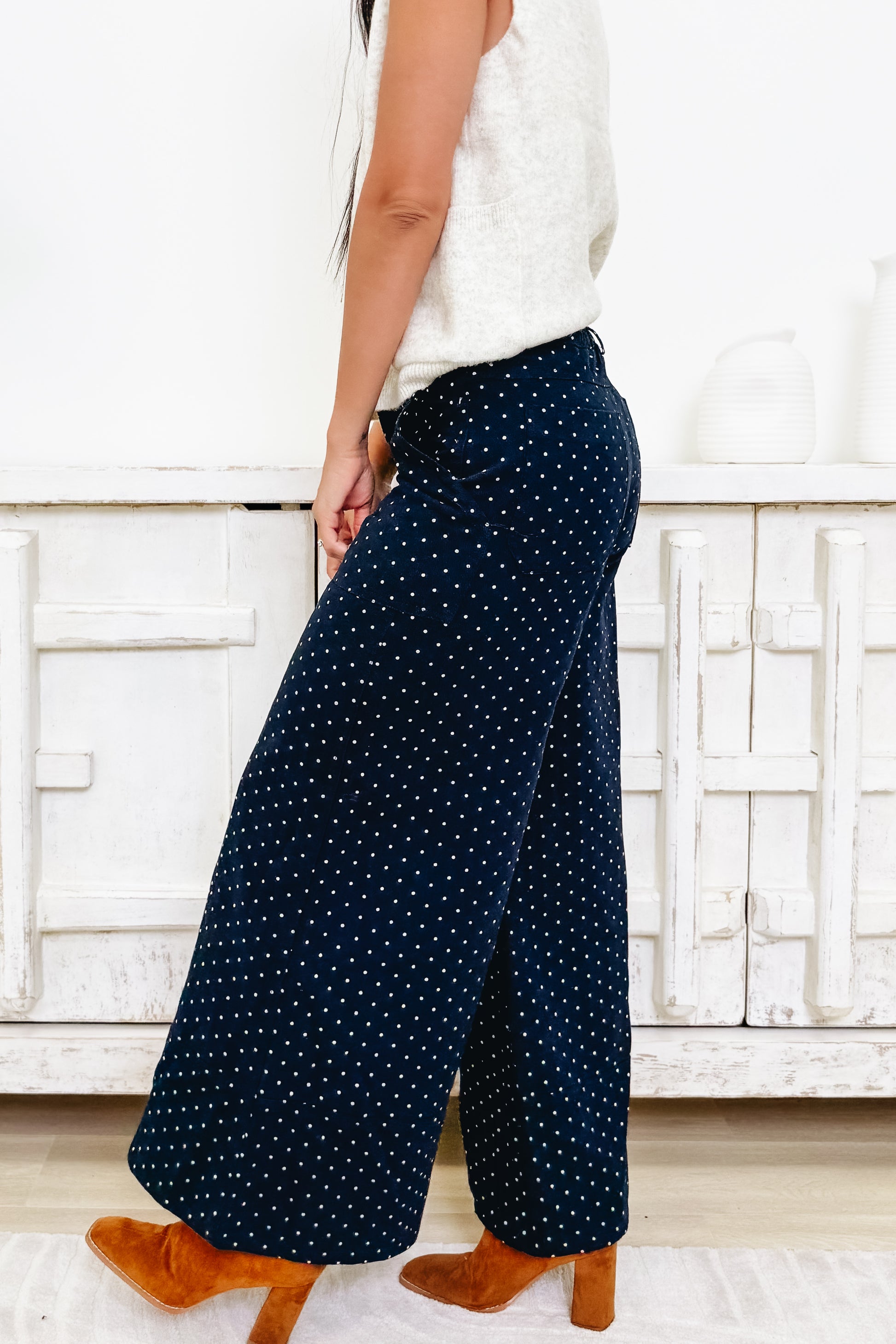 Dot & Dash Ruffle Lace Pants - 2 Colors!