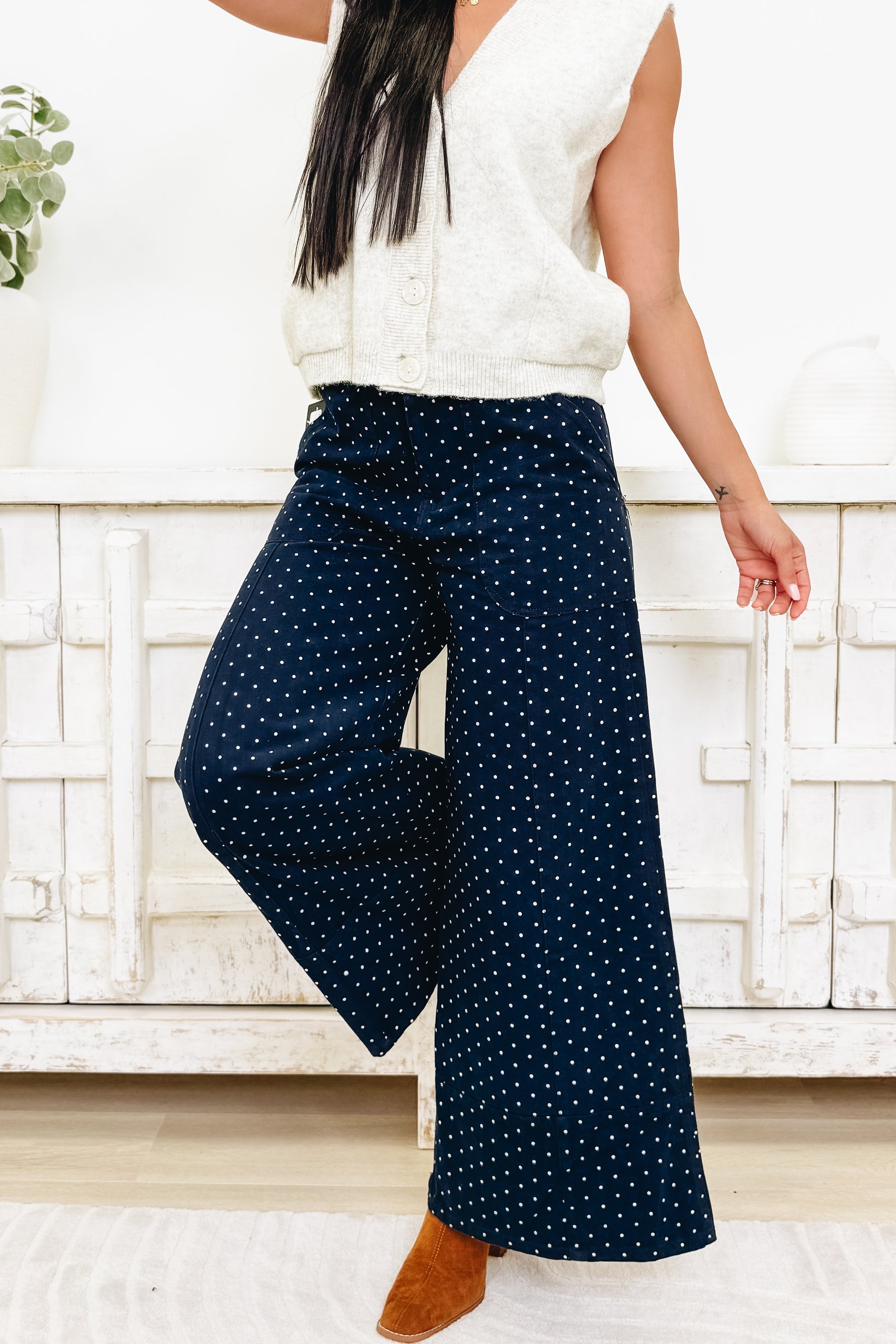 Dot & Dash Ruffle Lace Pants - 2 Colors!