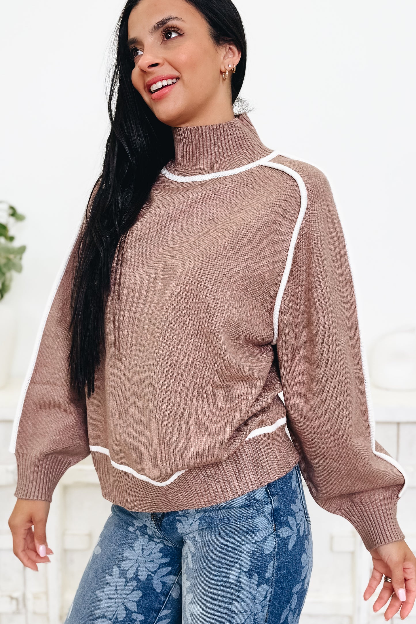 Borderline Cozy Sweater Top - 2 Colors!