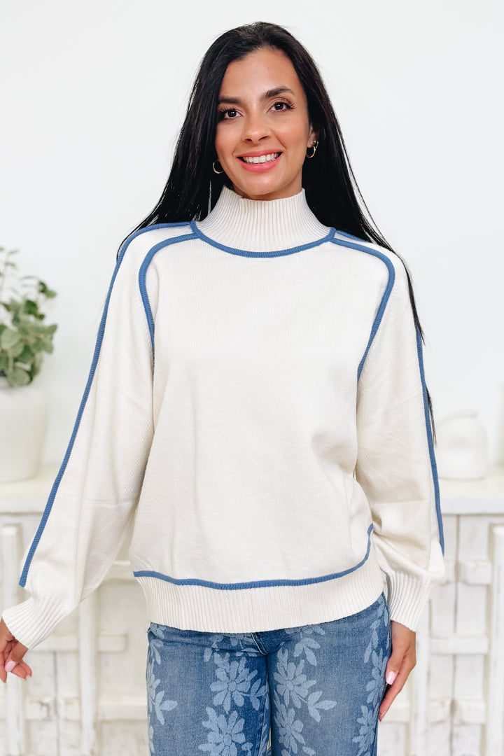 Borderline Cozy Sweater Top - 2 Colors!