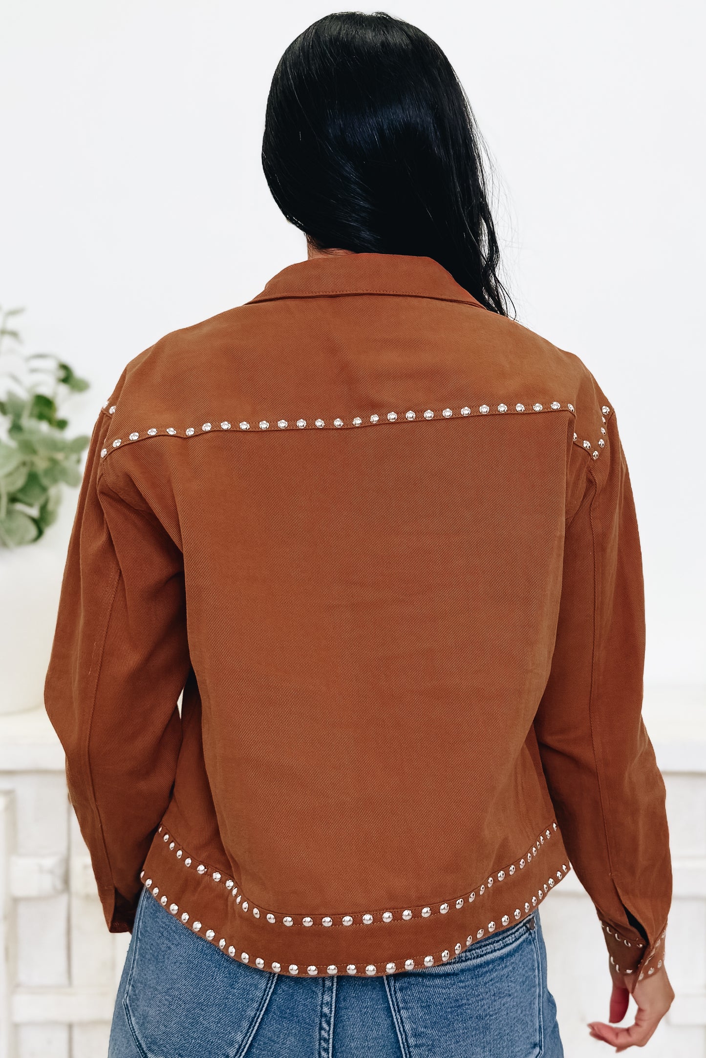 Georgia On My Mind Studded Denim Jacket