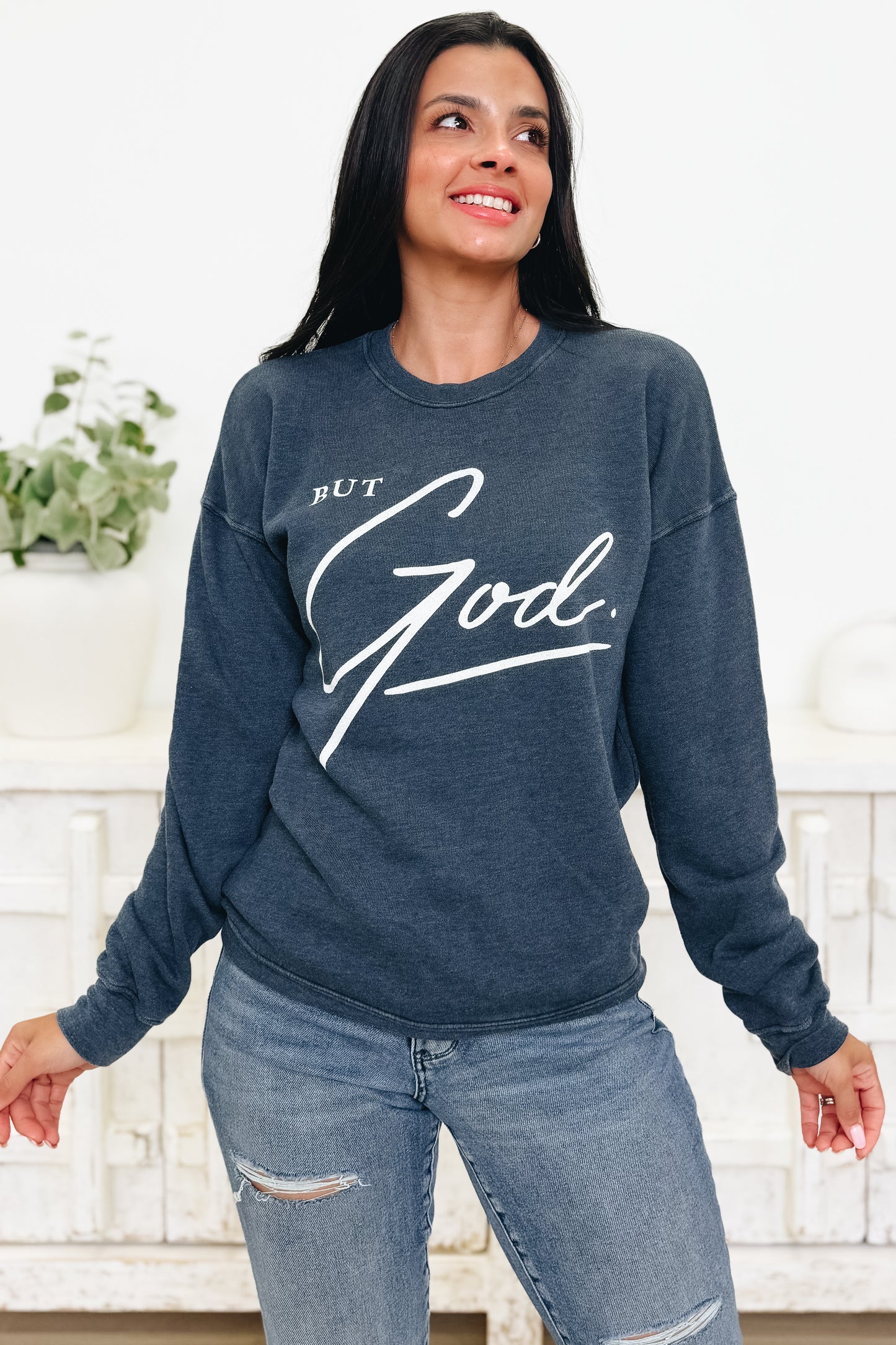 But God Graphic Sweatshirt - 3 Colors!