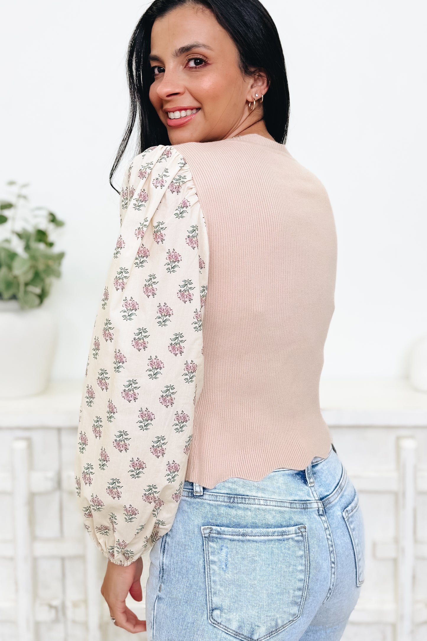Fields Of Dreams Floral Sweater Top - 2 Colors!