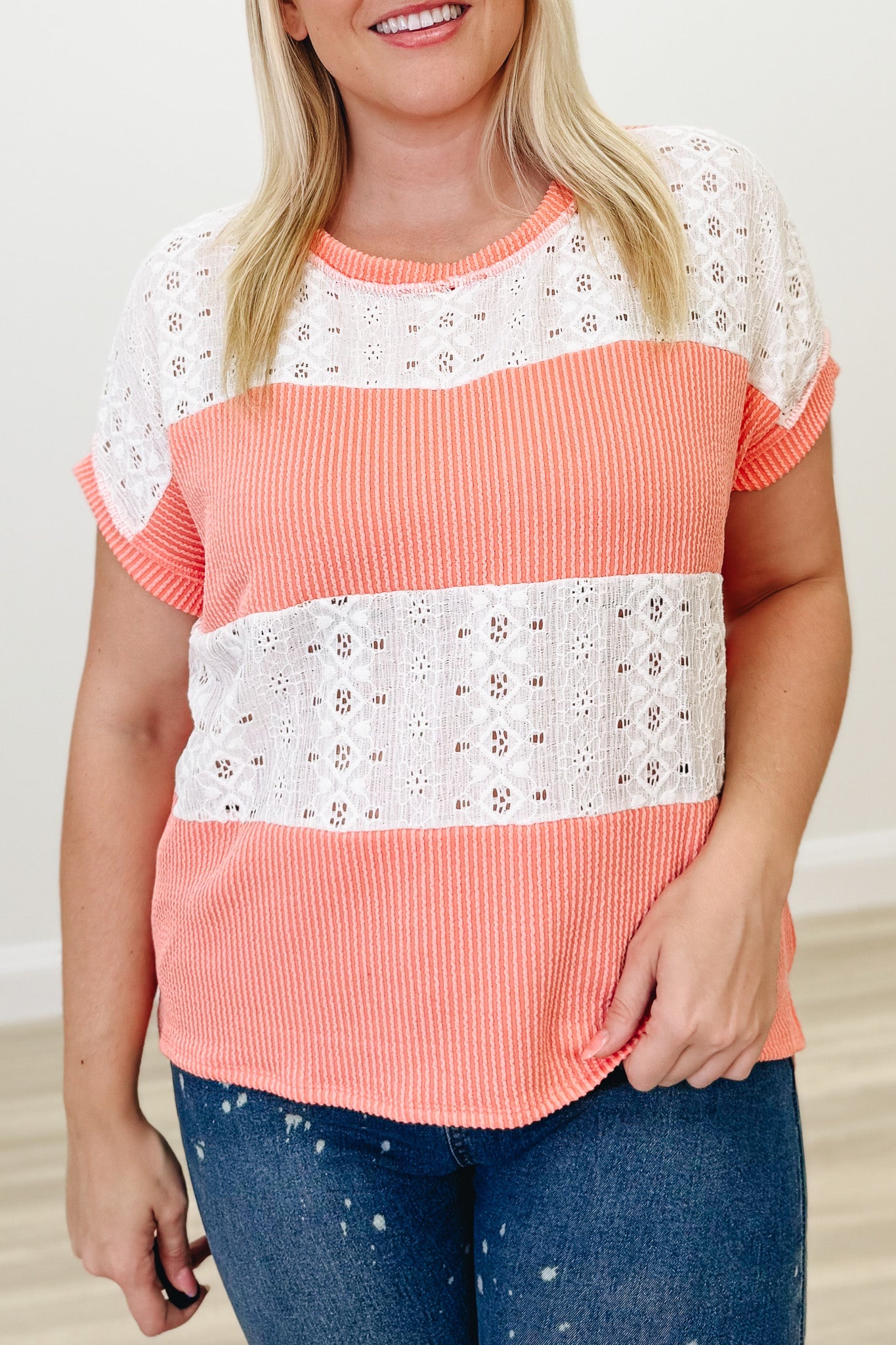 On The Line Top - 2 Colors!
