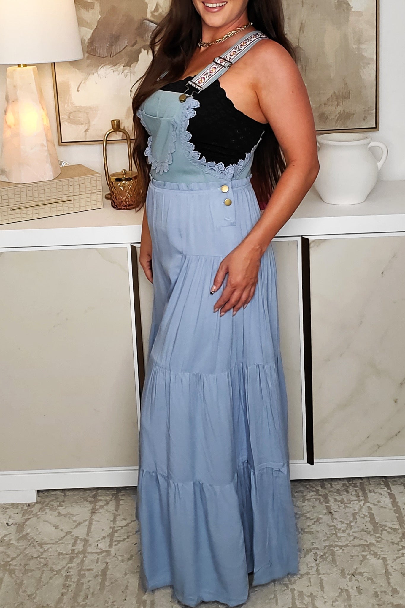 Today's The Day Jumpsuit - Medium Denim