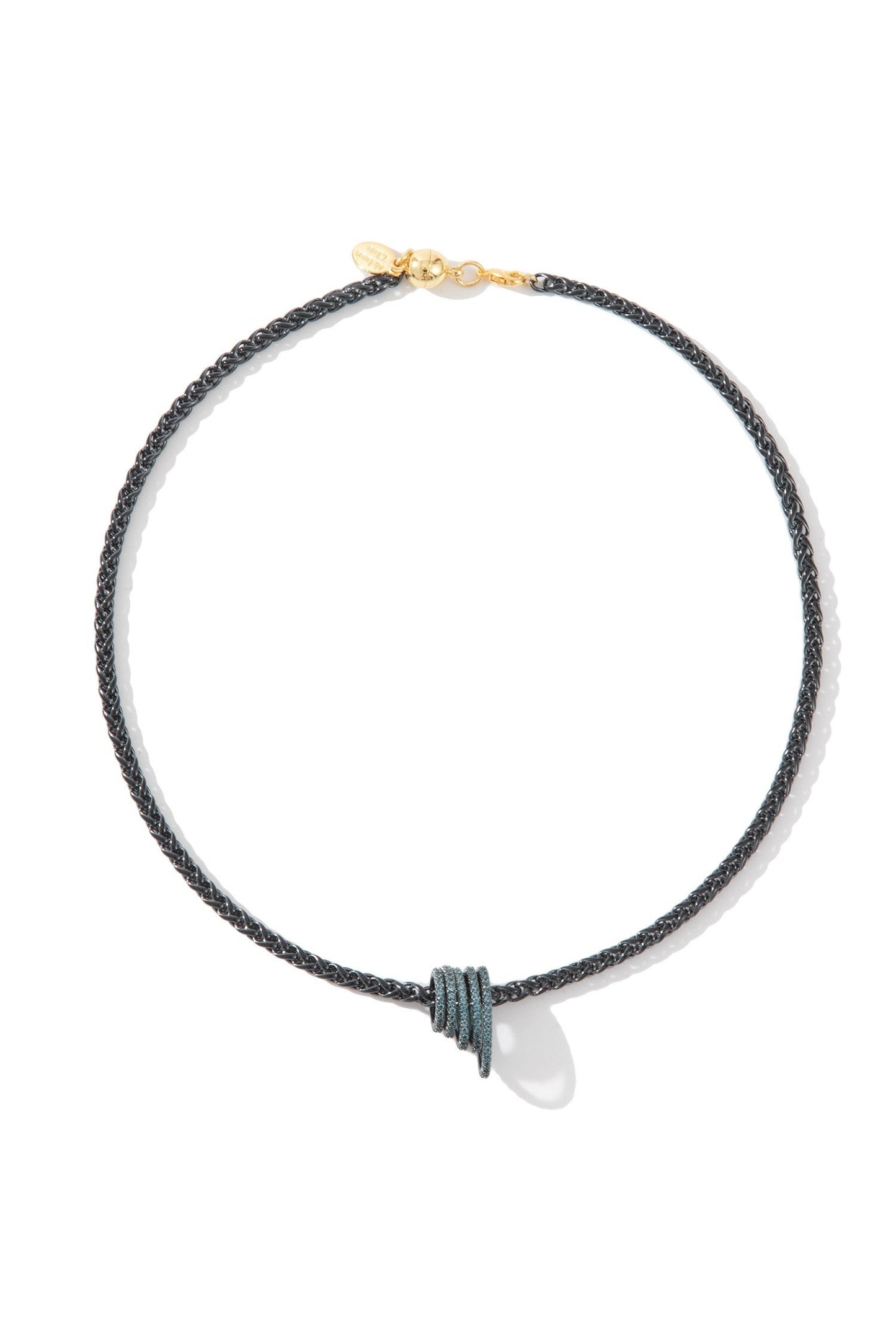 Twisting The Night Away Necklace - Liquid Metallic Milky Way