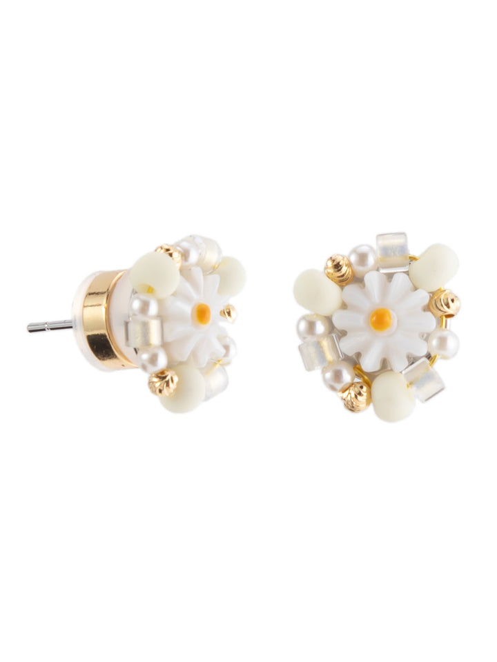 Sunkissed Daisy Earrings - White