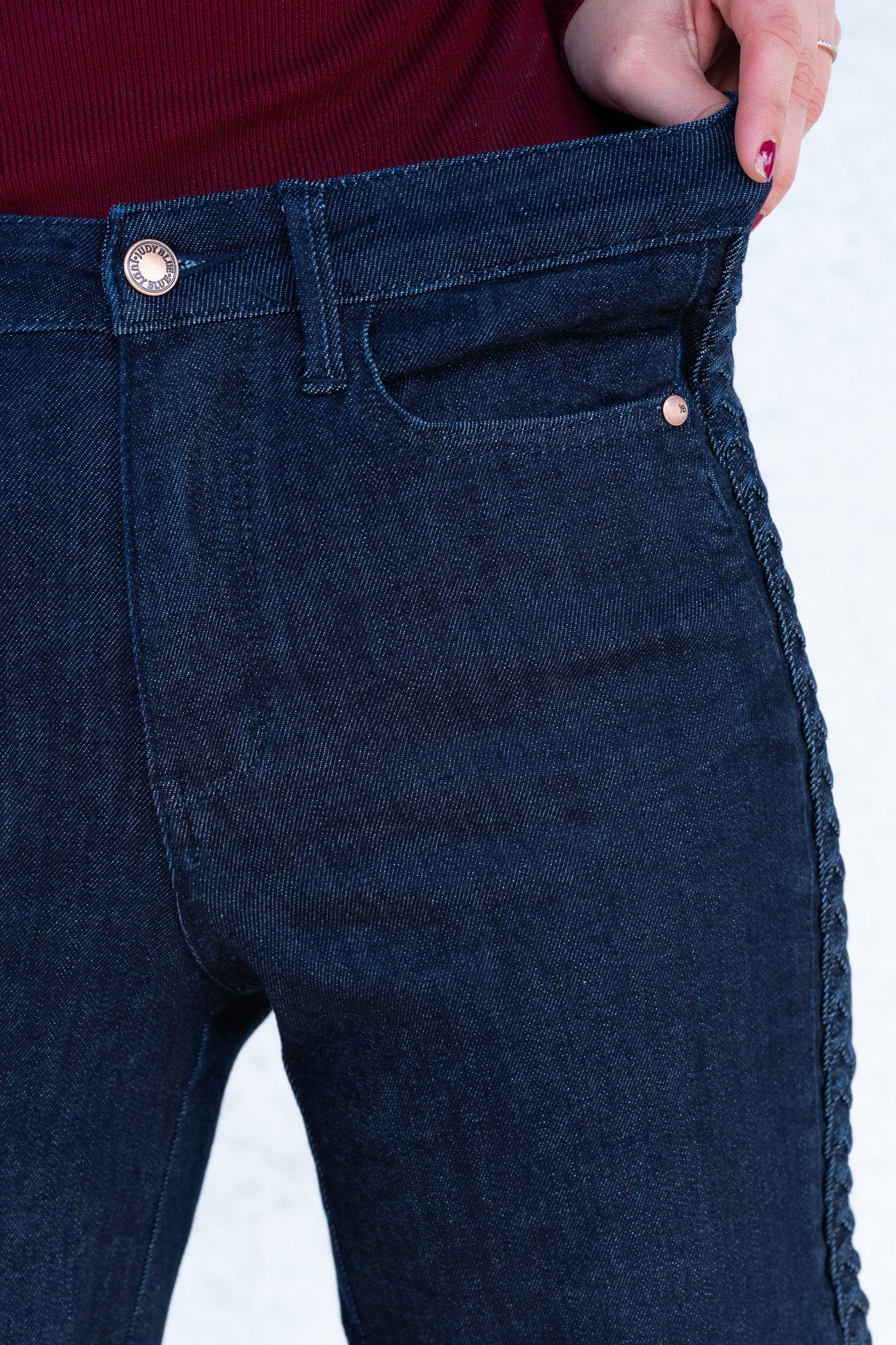 Weave With It By Judy Blue - High Rise Crop Wide Leg Jeans