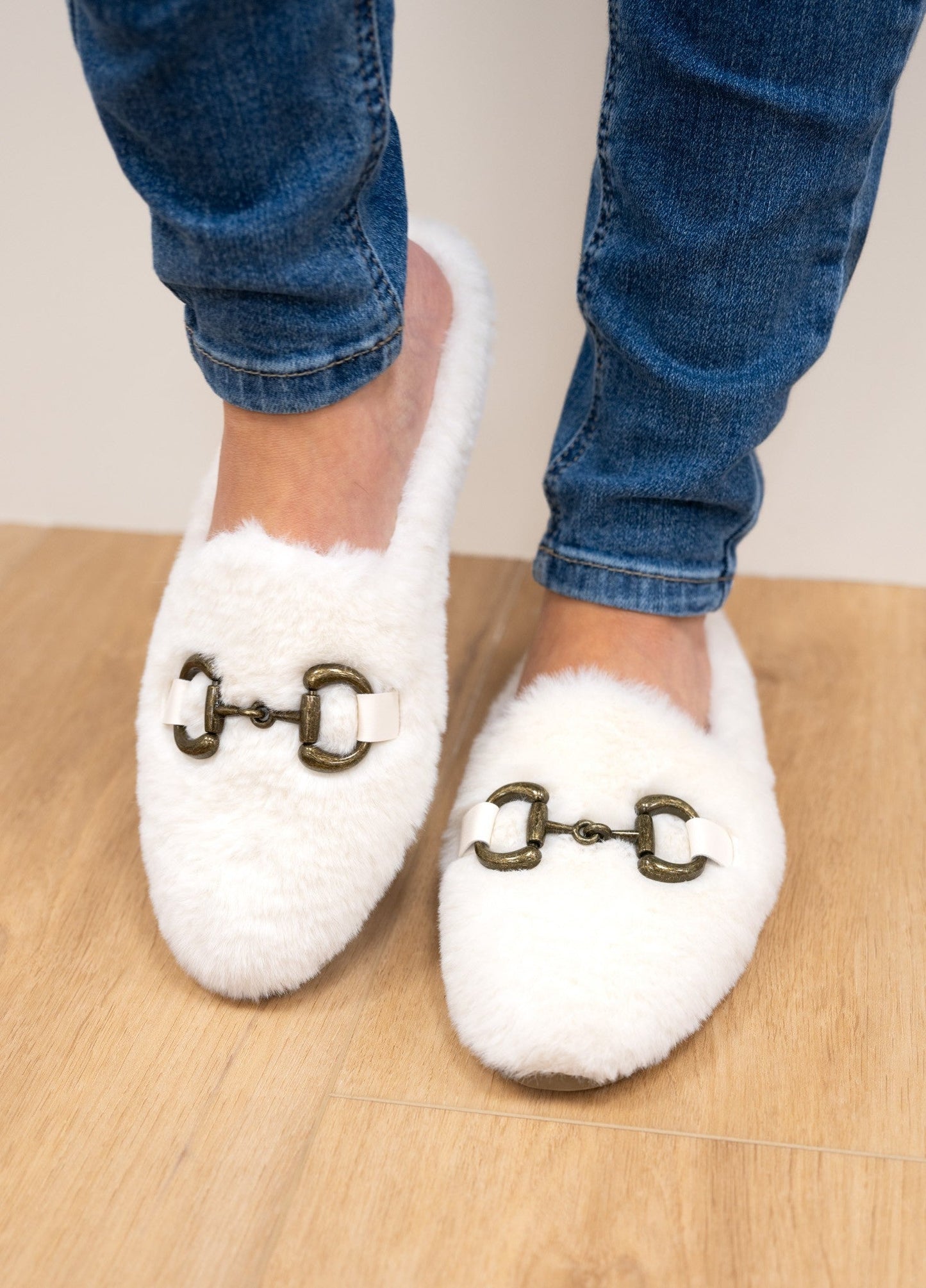 Ccocci Etude Vintage Buckle Mule Slides - Cream