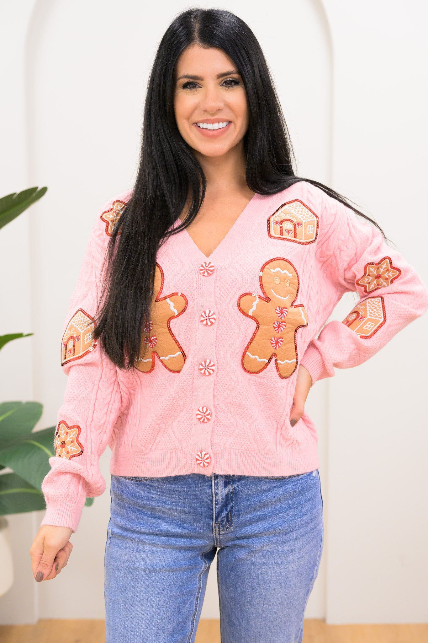 Gingerbread Dream House Cardigan