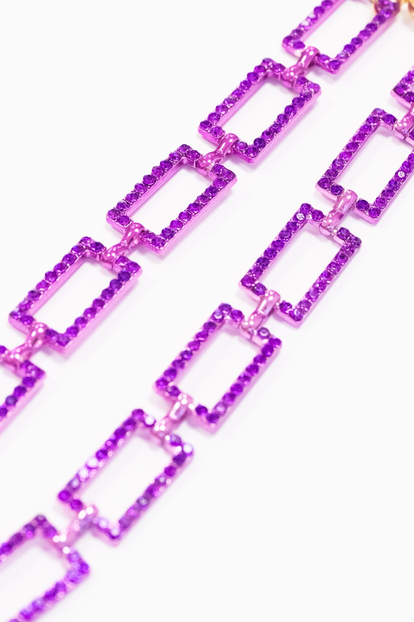 All Night Long Necklace - Liquid Metallic Bright Purple