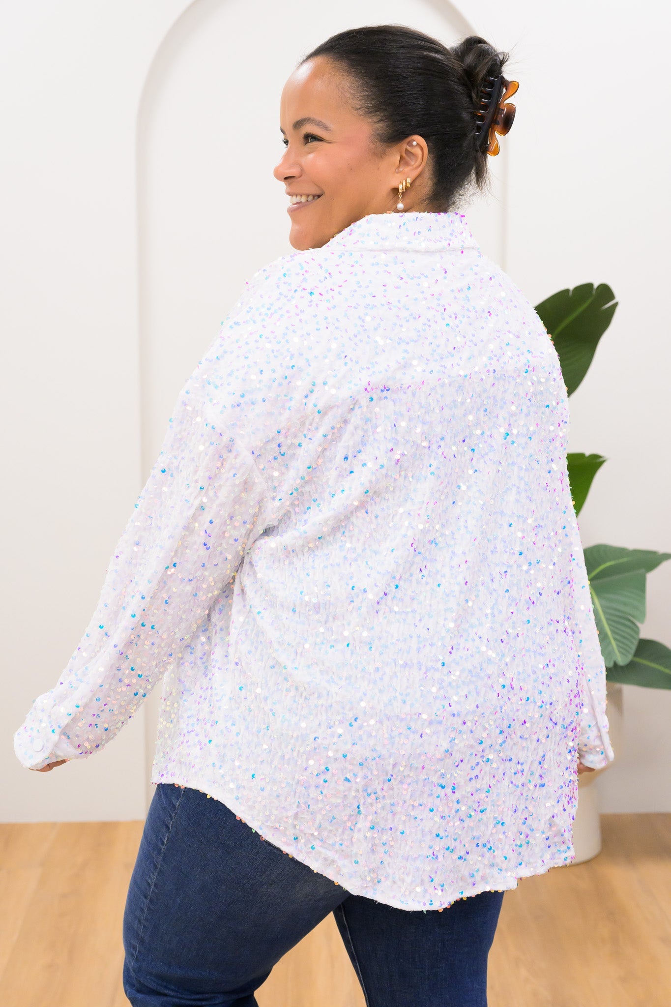 Shine Bright Like A Diamond Top - 2 Colors!