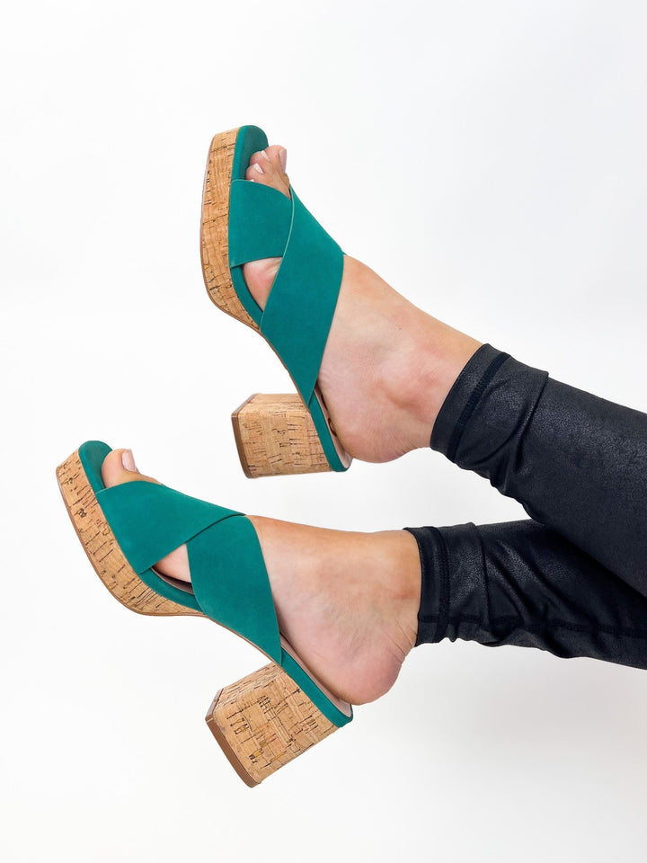 Ccocci Chandra Platform Heel - Emerald Green
