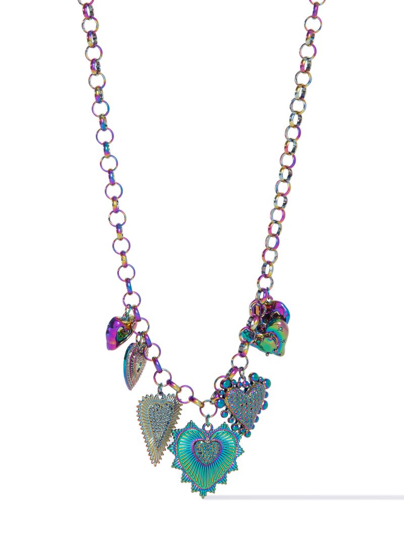 Hooked On Love Charm Necklace - Mystic
