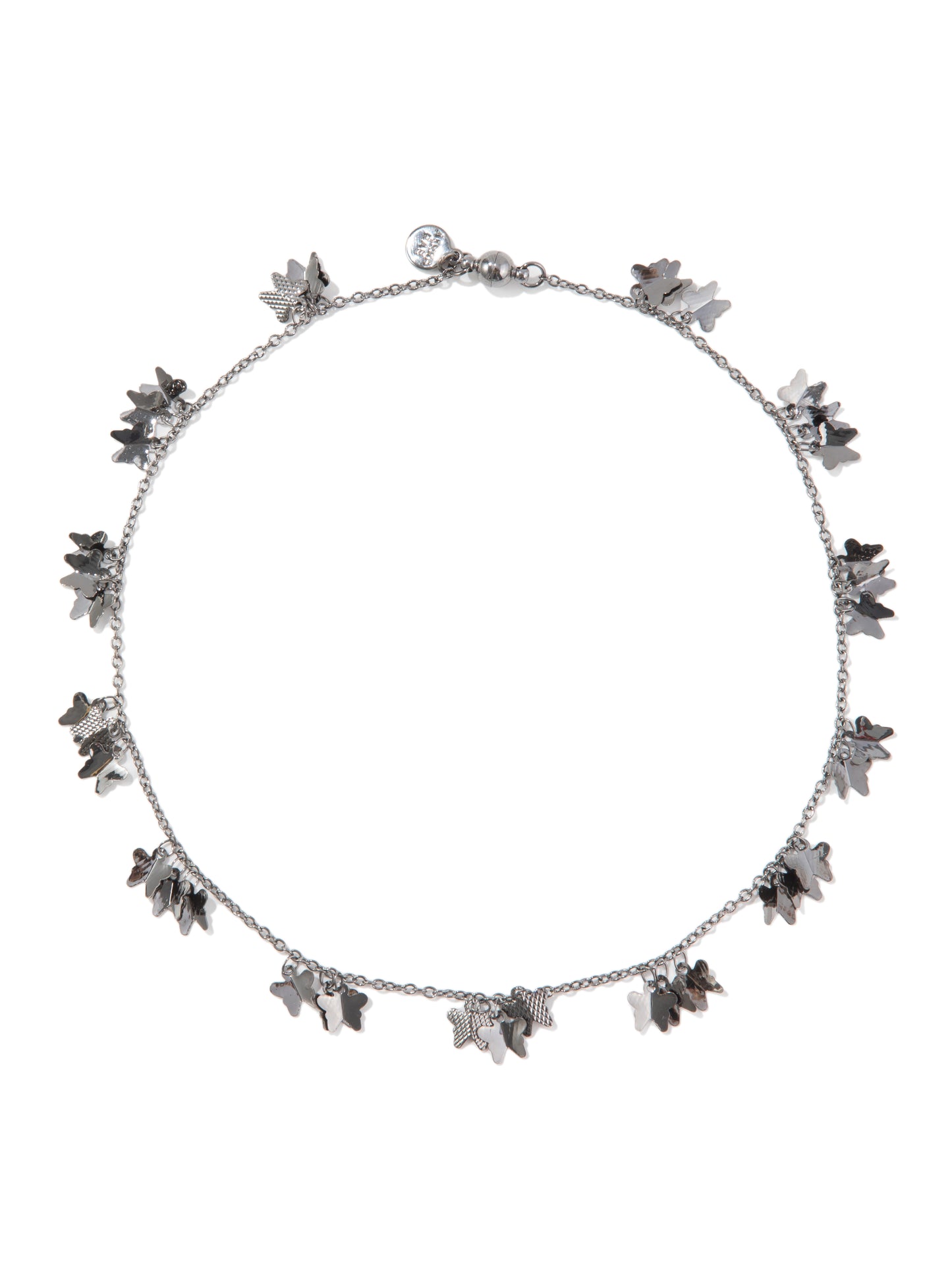 Amara Necklace Short - Gunmetal
