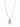 Aqua Drops Necklace - Linen Sky