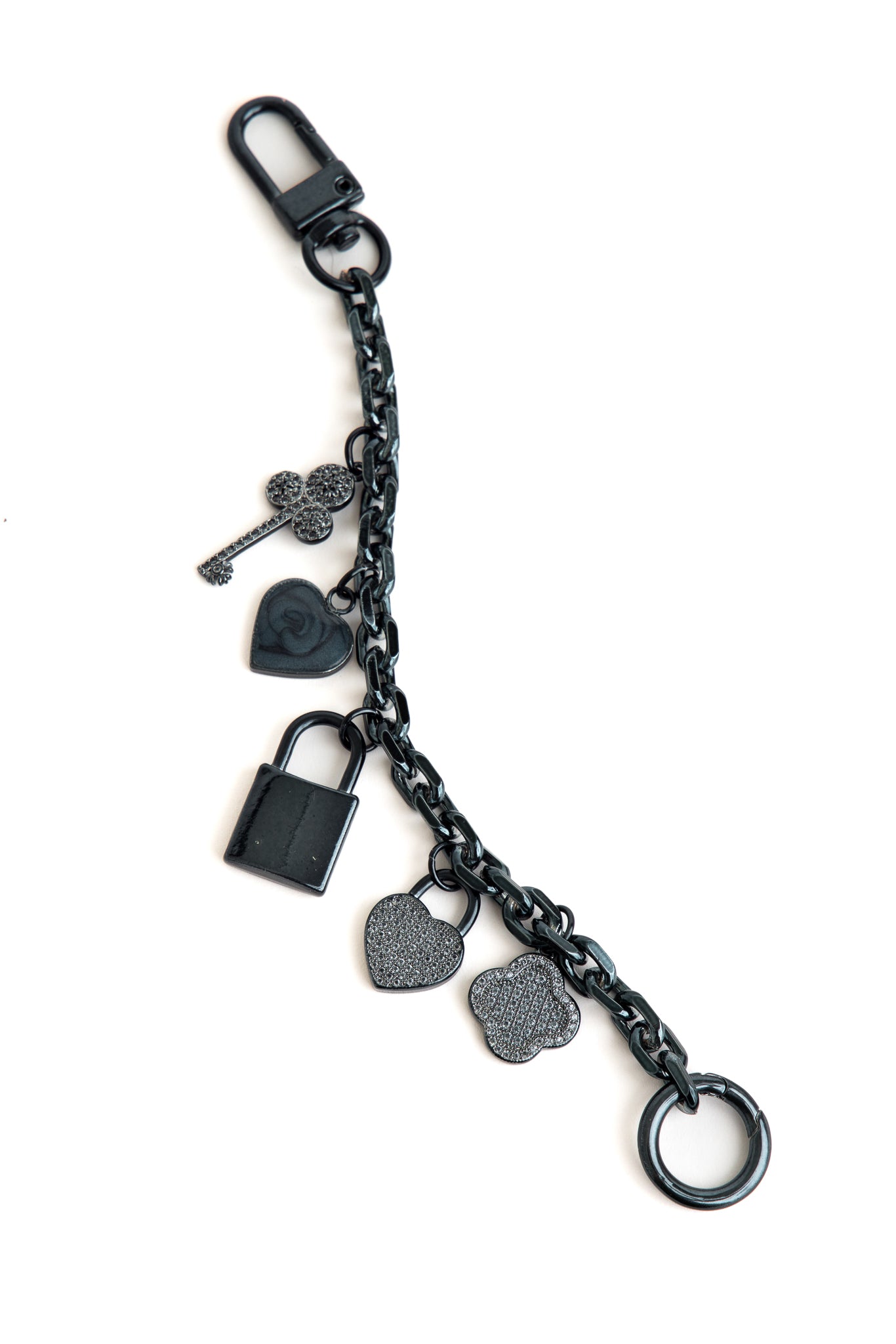 Louie Necklace - Metallic Pearl Black