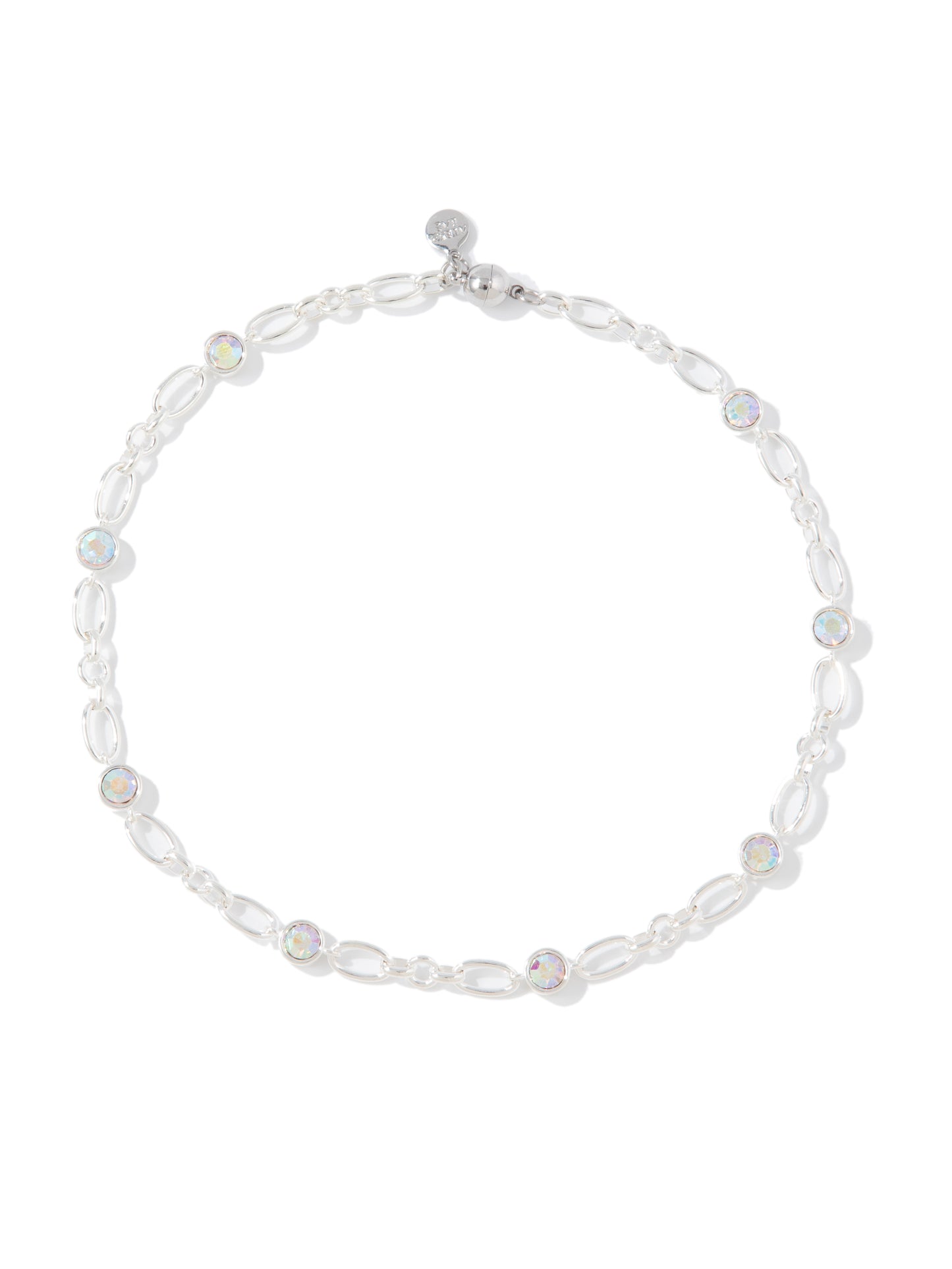 Bailey Necklace - Liquid Metallic Pearl White