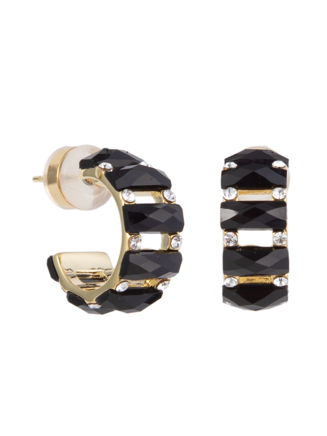 Barbados Earrings - Gold Black