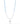 Be With Me Necklace - Liquid Metallic Pearl White Mixed Blues