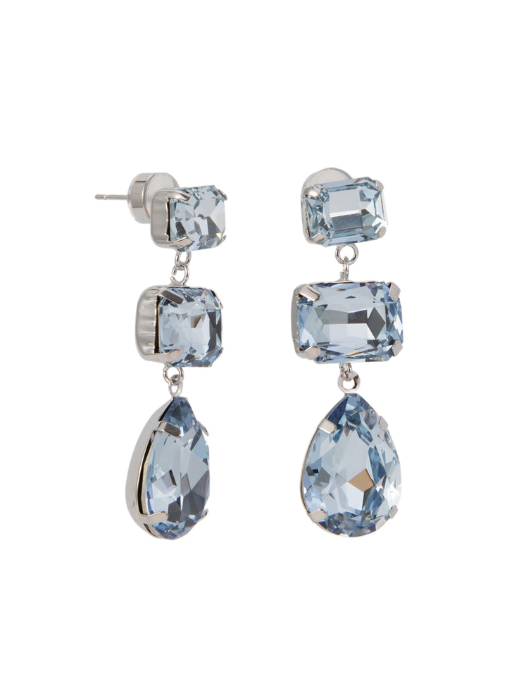 Bern Earrings - Silver Ice Blue