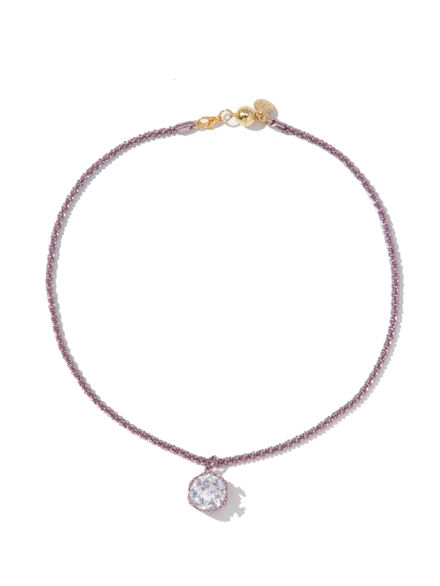 Betty James Necklace Short - Metallic Peony