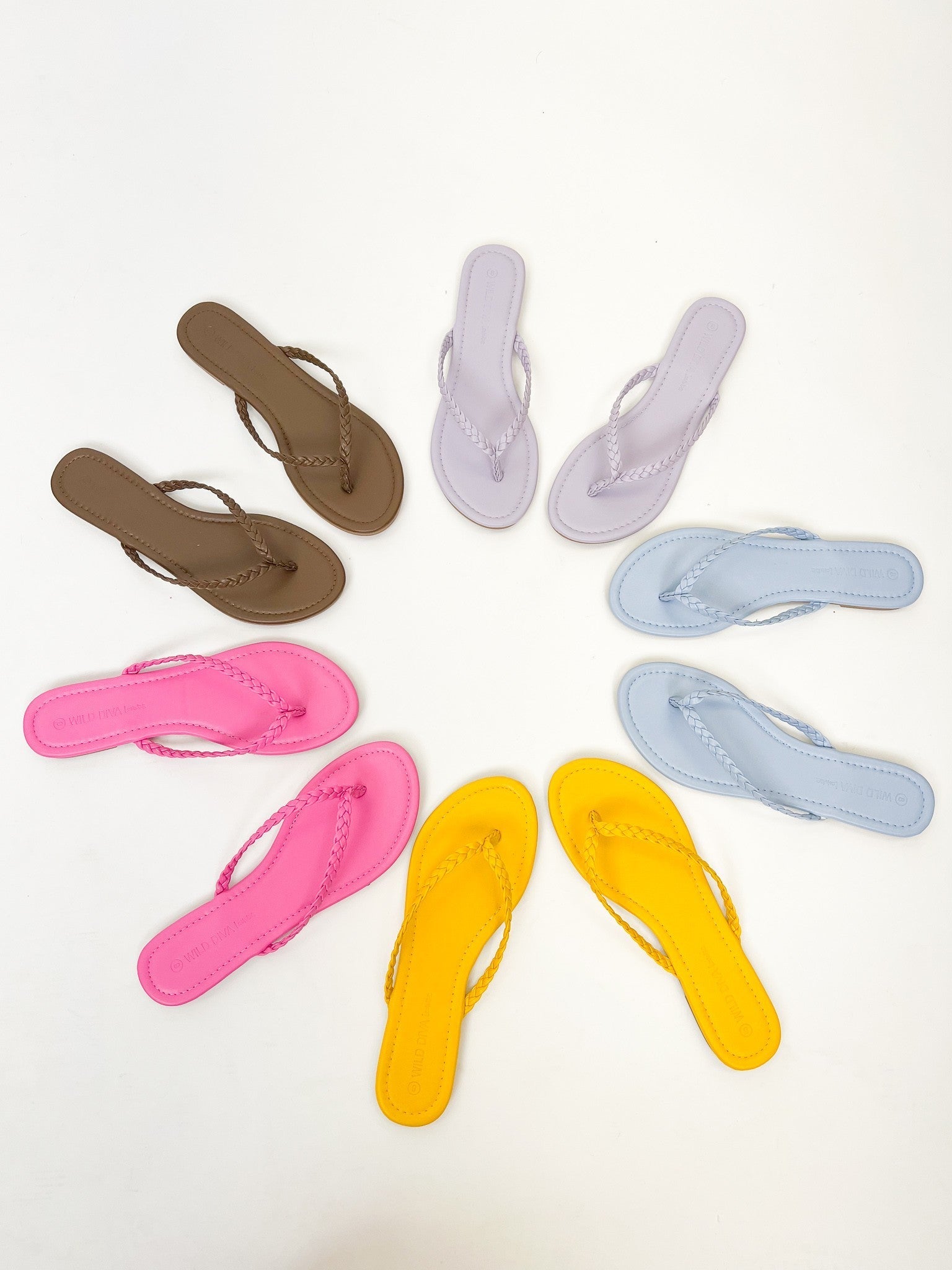 Single Sole Flip Flop Sandals - 5 Colors!