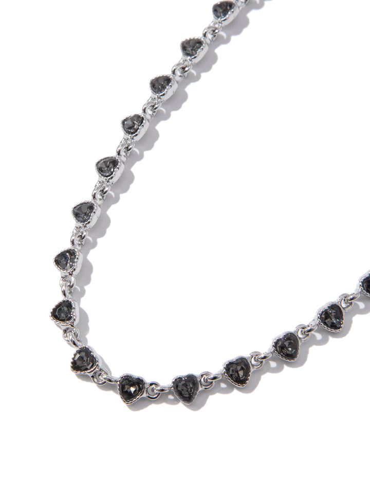 Burning Love Necklace - Silver Smokey