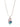 Caila Necklace - Linen Summer Sky