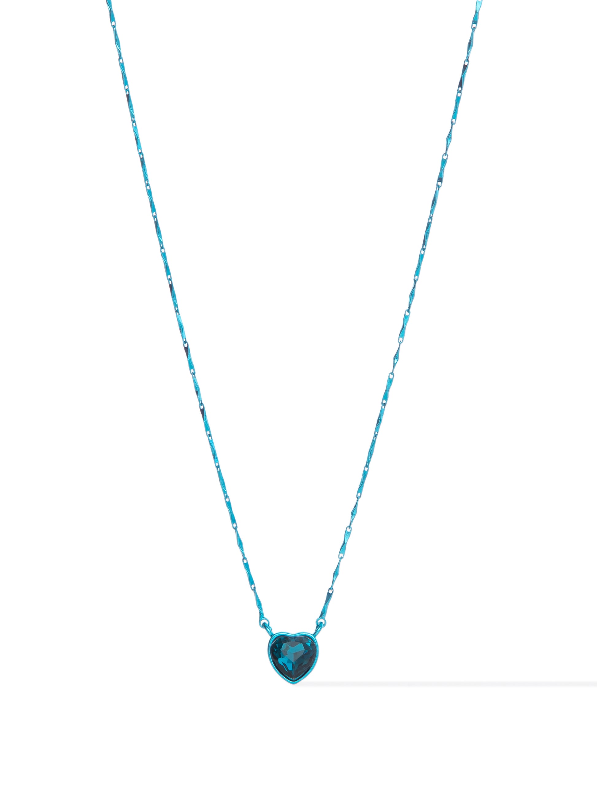 Crystal Love Necklace - Blue Lagoon