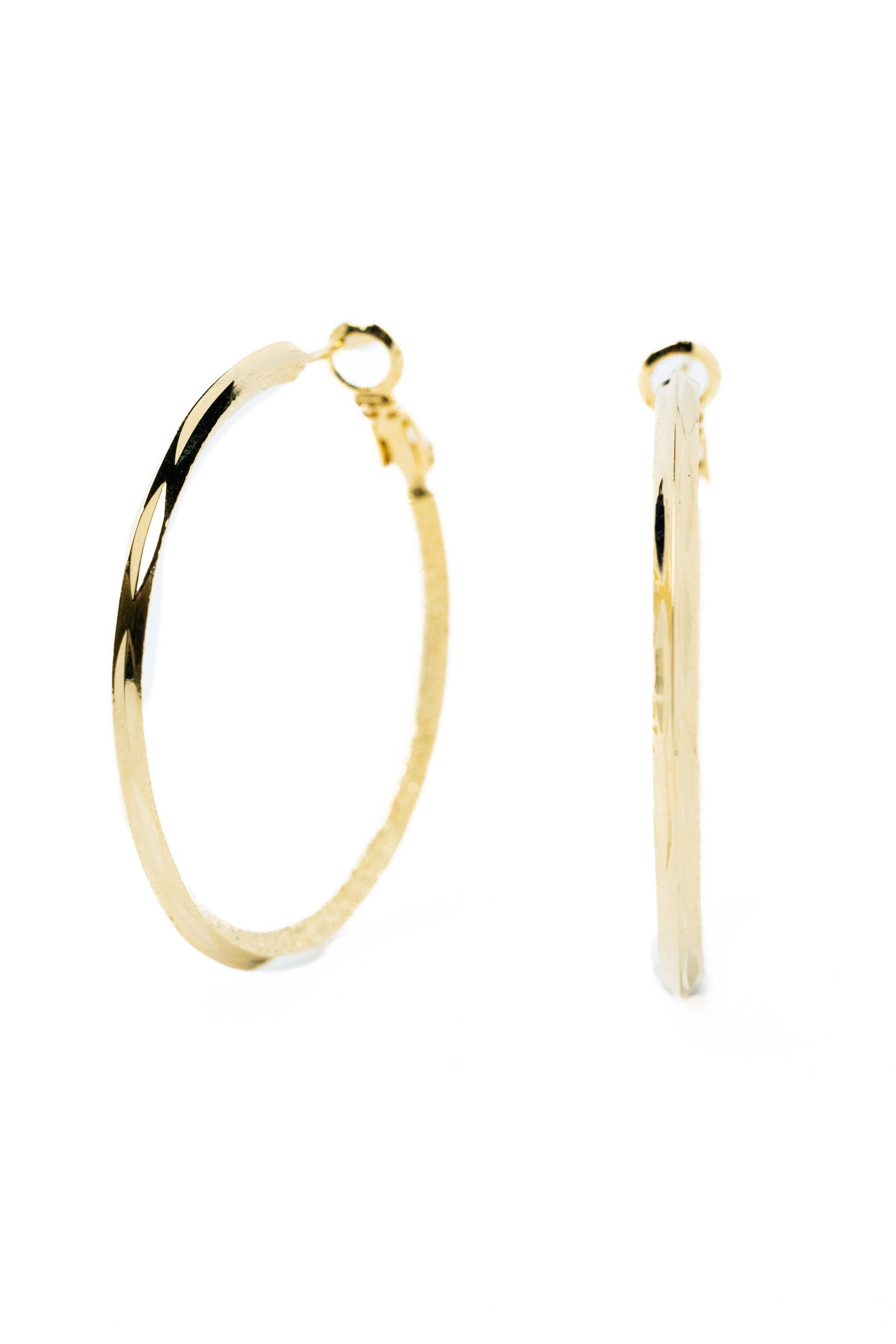 Frost Whisper Earrings - Gold
