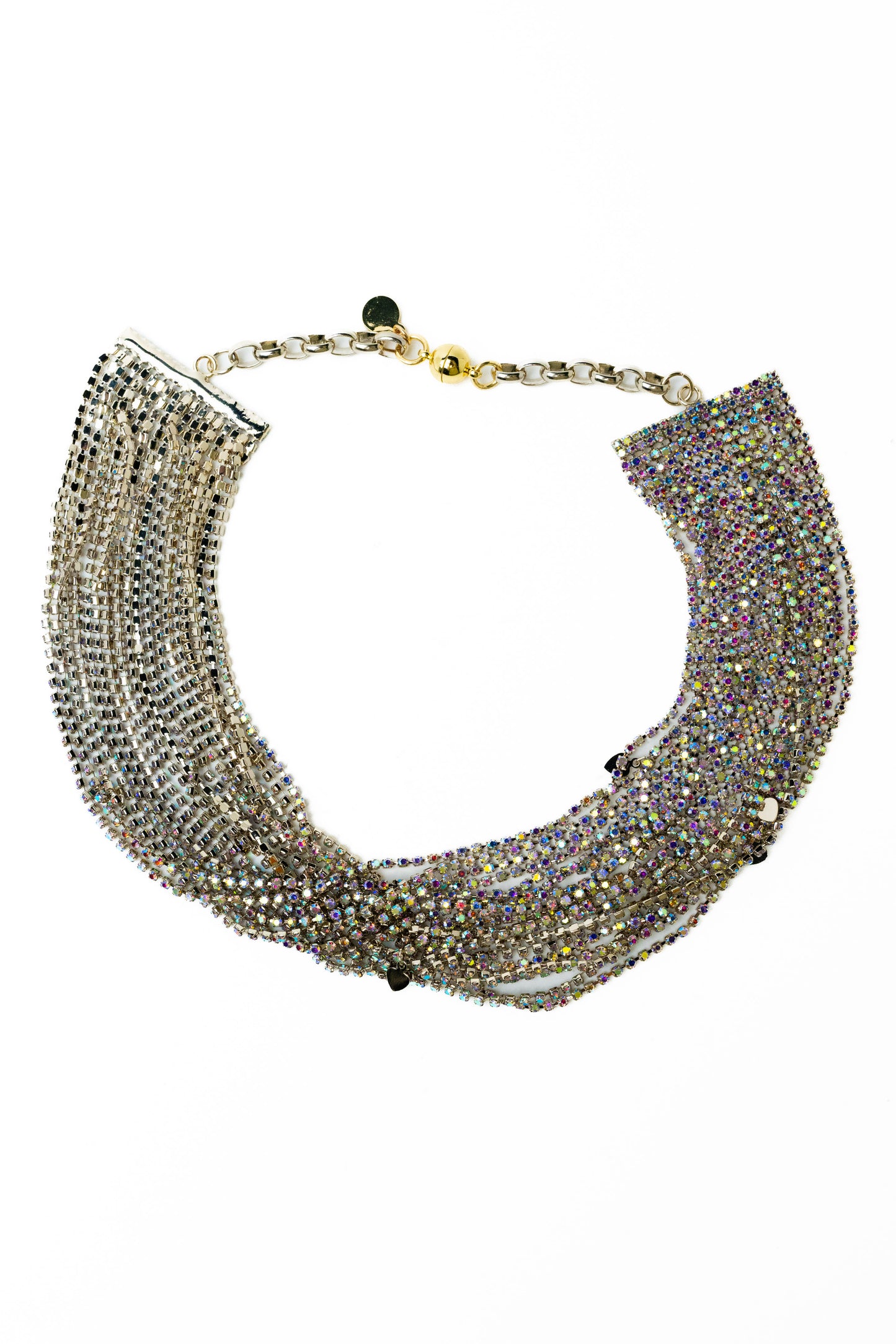 Mindy Love Necklace - Metallic Linen