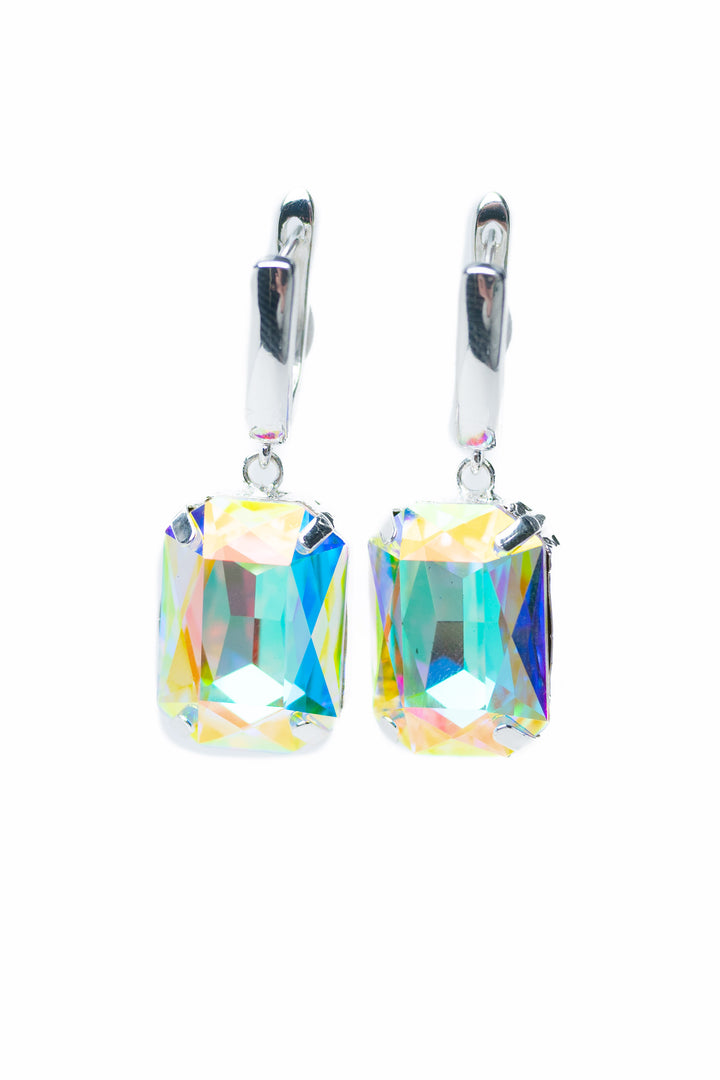 Lilla Earrings - Liquid Metallic Pearl White