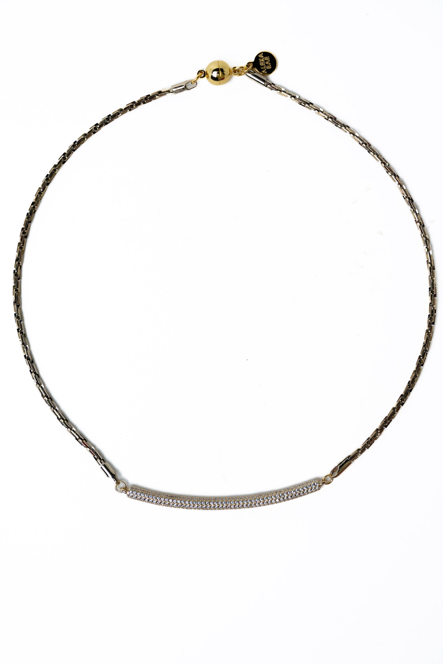 Selene Necklace - Metallic Linen