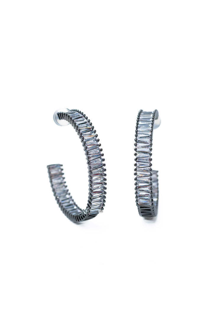 What Happens In Vegas Earrings - Gunmetal