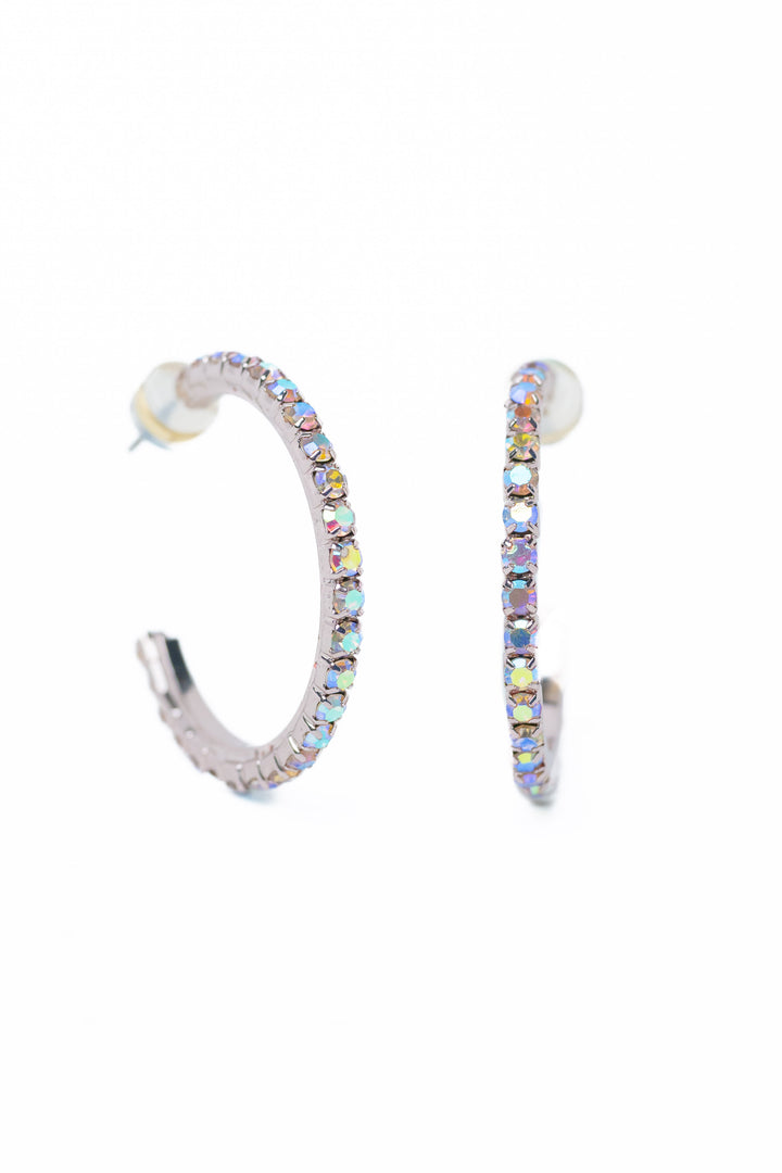 Mini Breakfast At Tiffany's Earrings - Metallic Platinum AB