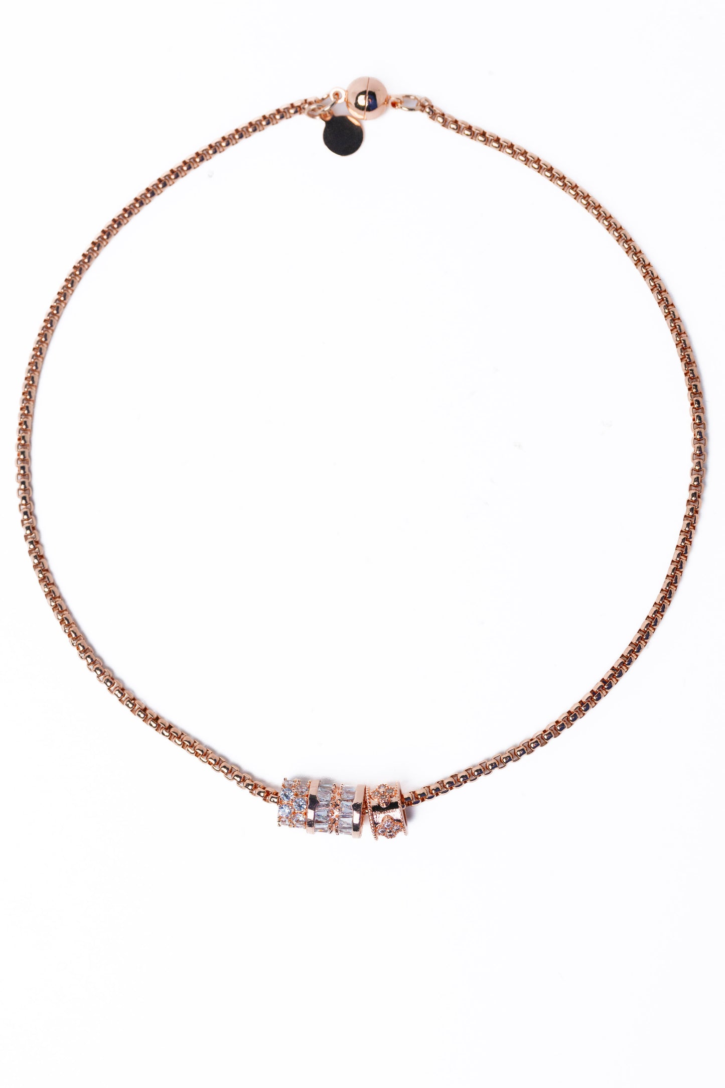 Adriel Necklace - Toffee Rose