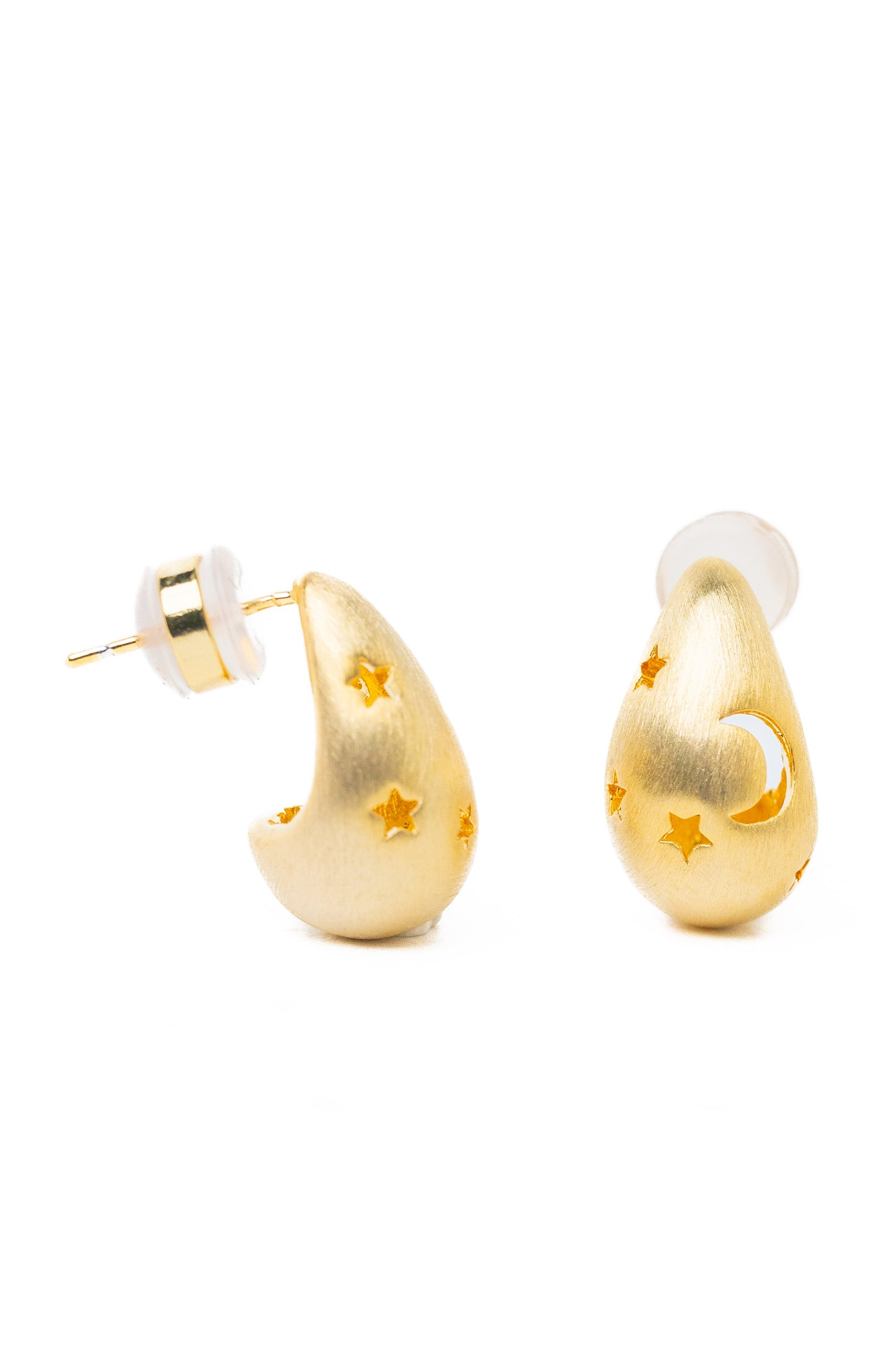 Ella Marie Earrings - Matte Gold