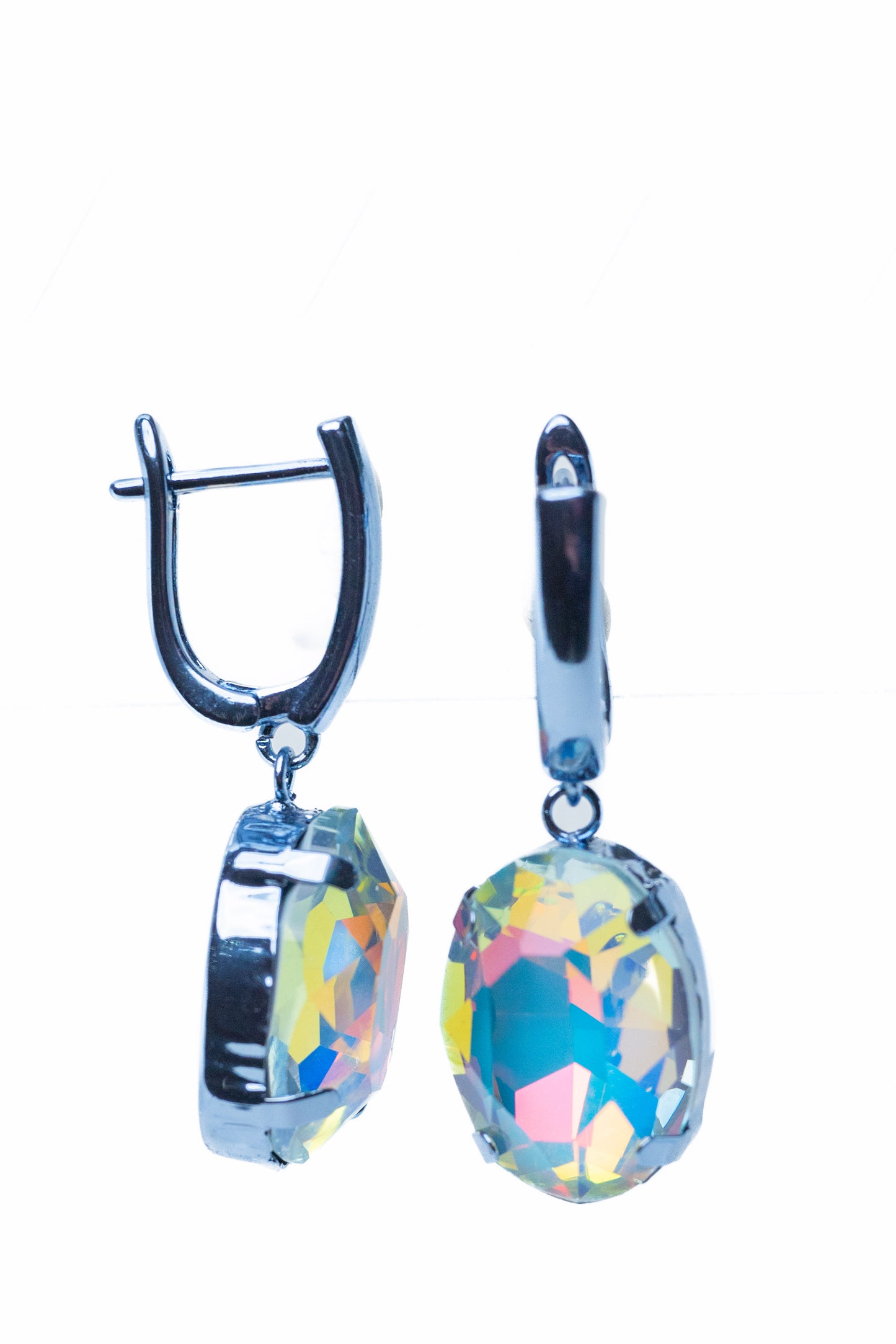 Bali Earrings - Metallic Storm Blue